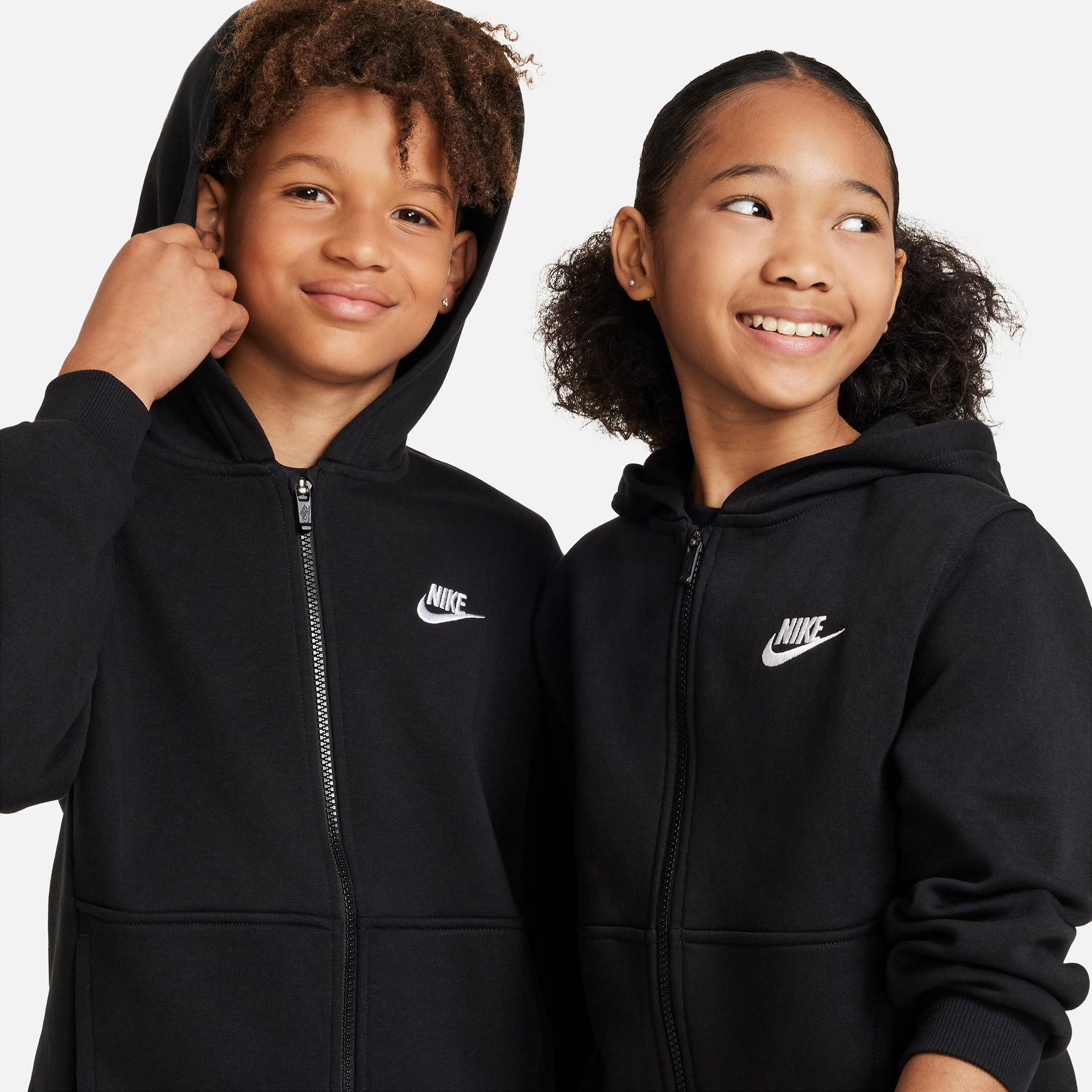 Nike Sportswear Club Fleece Çocuk Siyah Hoodie