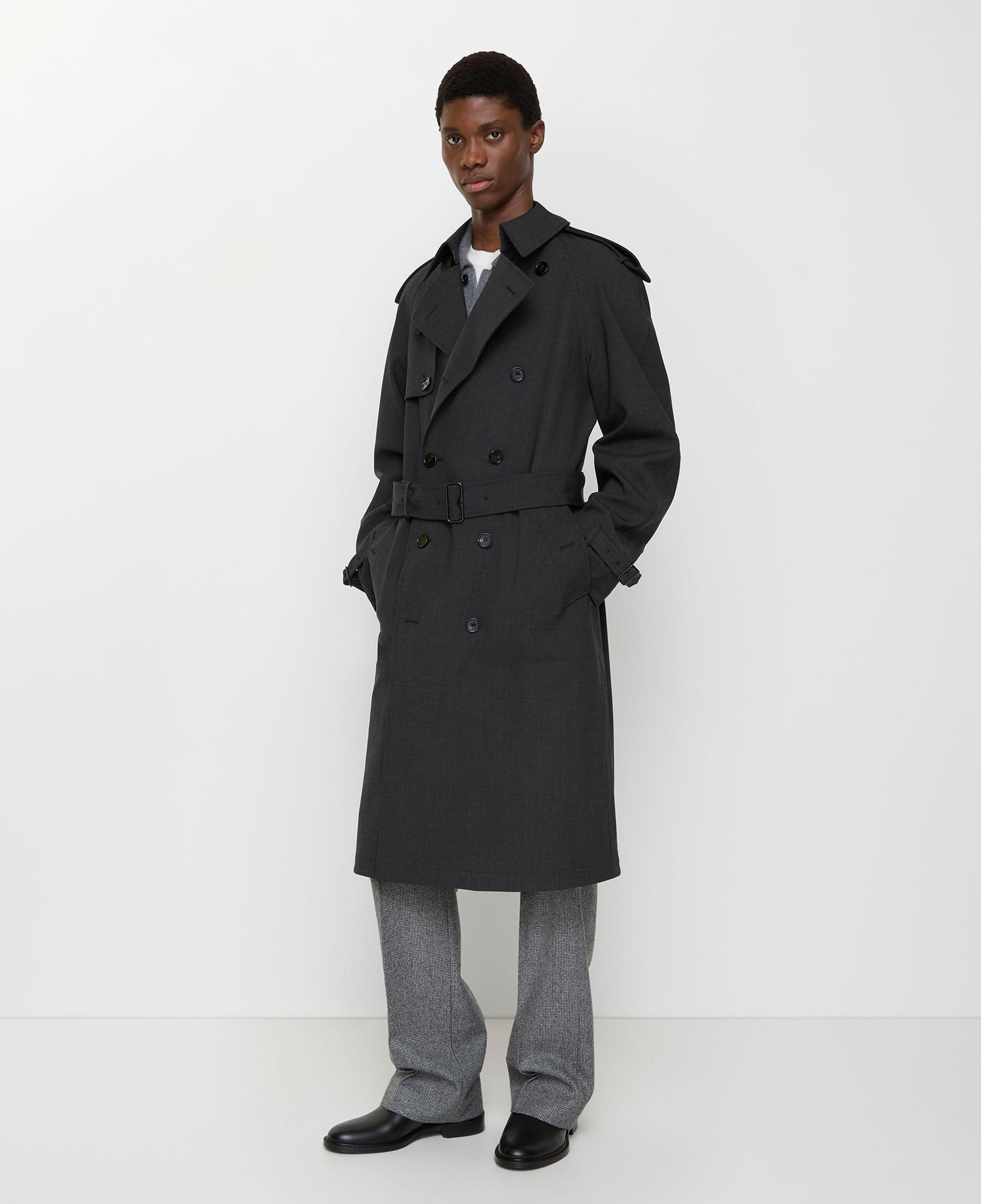 Burberry Erkek Gri Kaban
