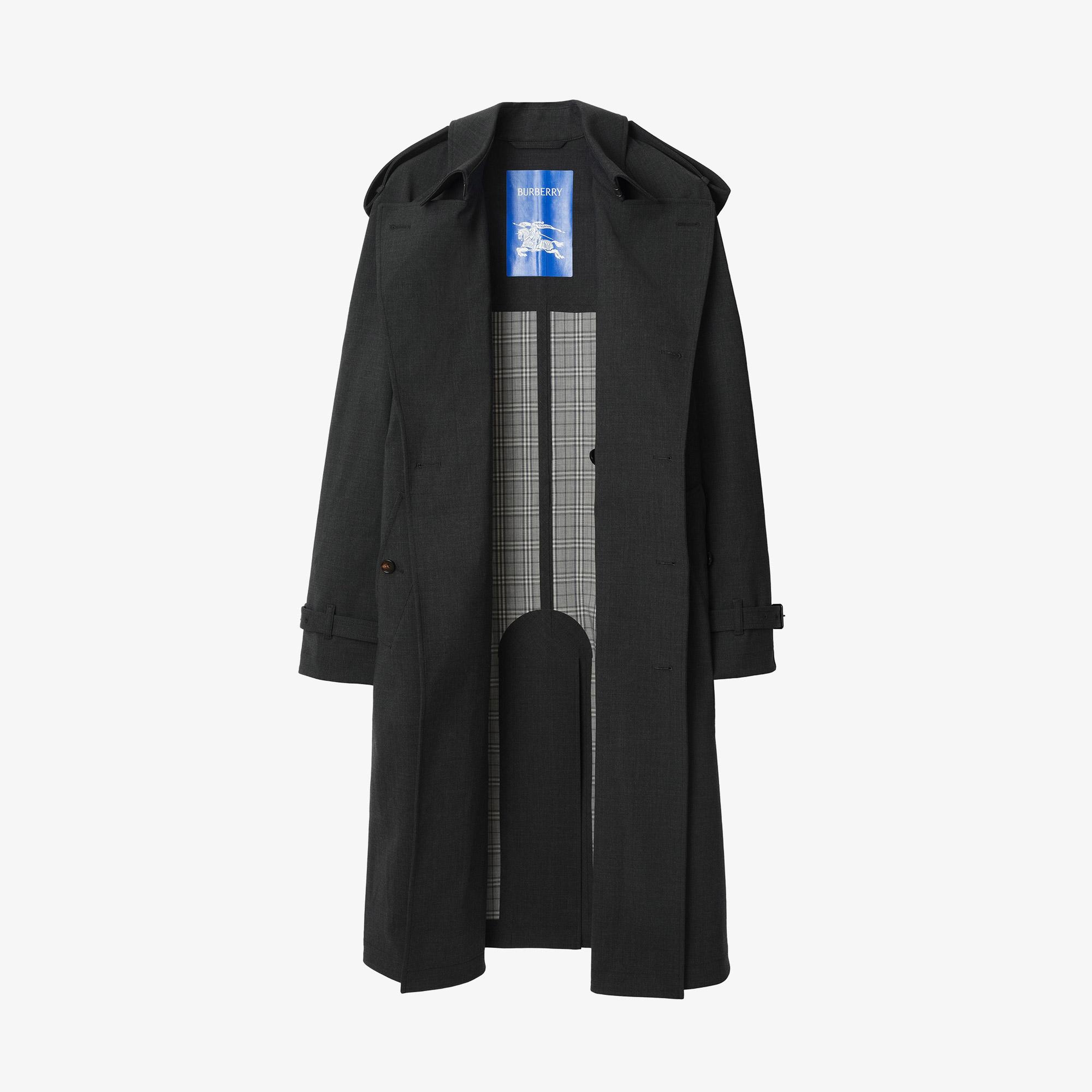 Burberry Erkek Gri Kaban
