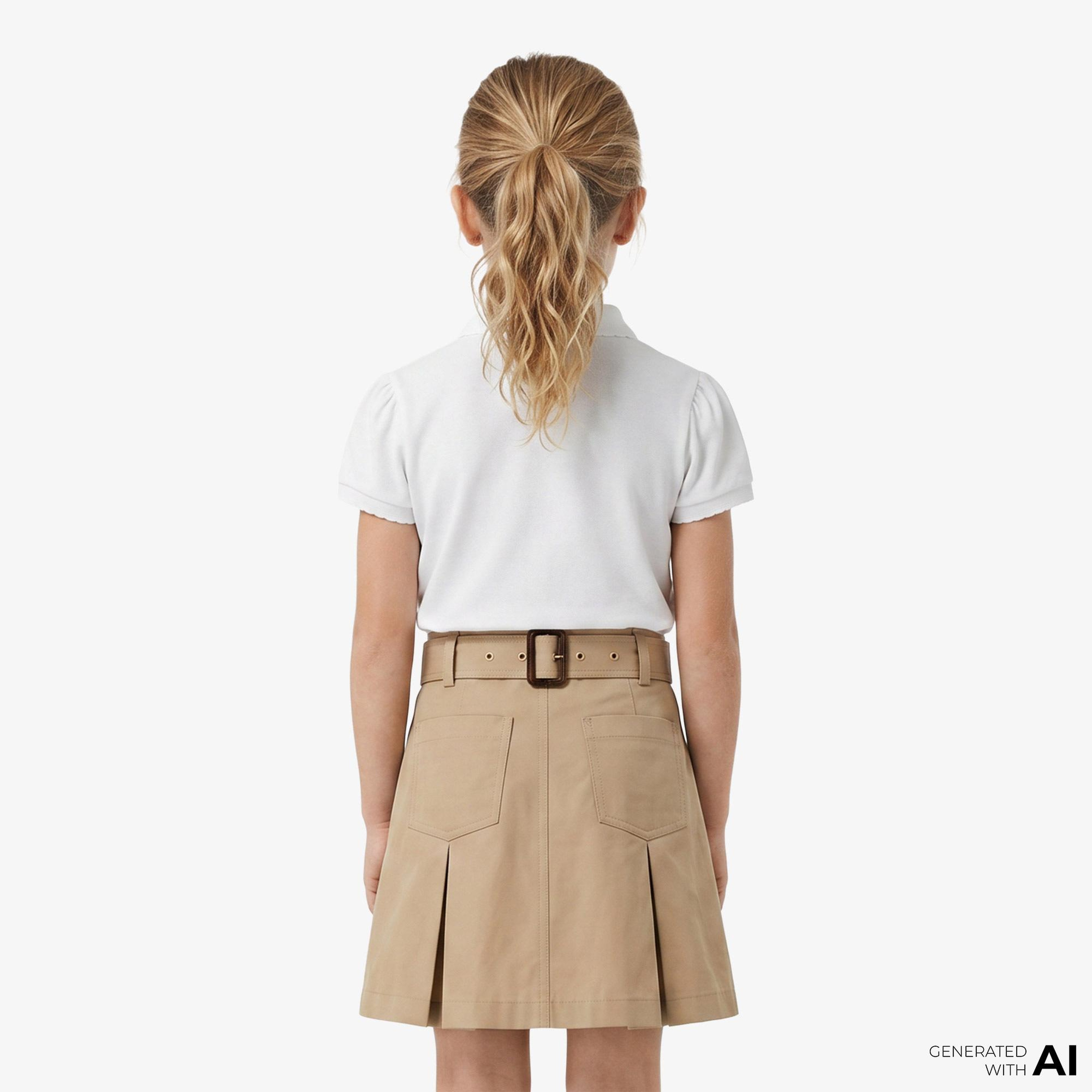 Burberry Cotton Çocuk Beyaz Polo