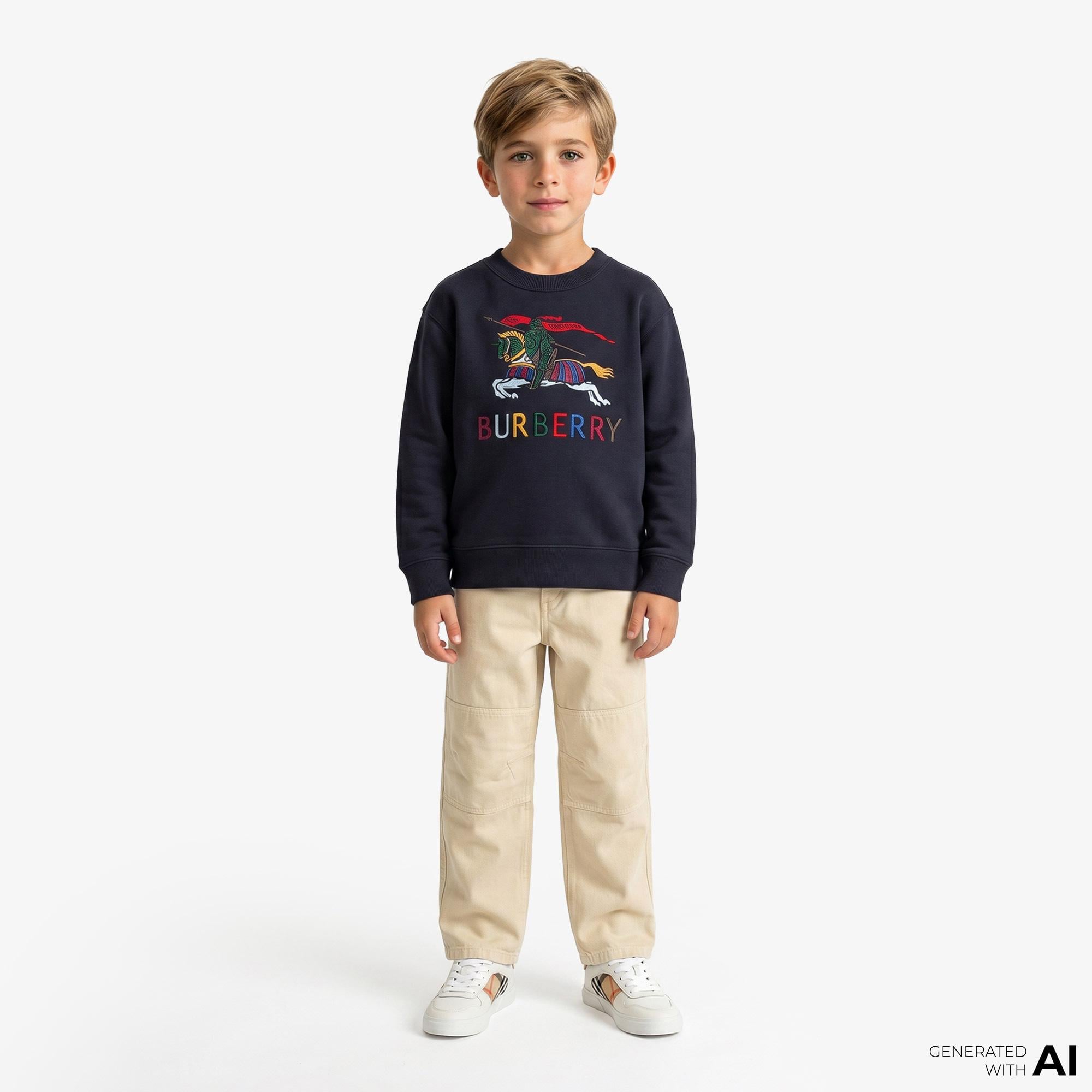 Burberry Cotton Canvas Workwear Erkek Krem Pantolon