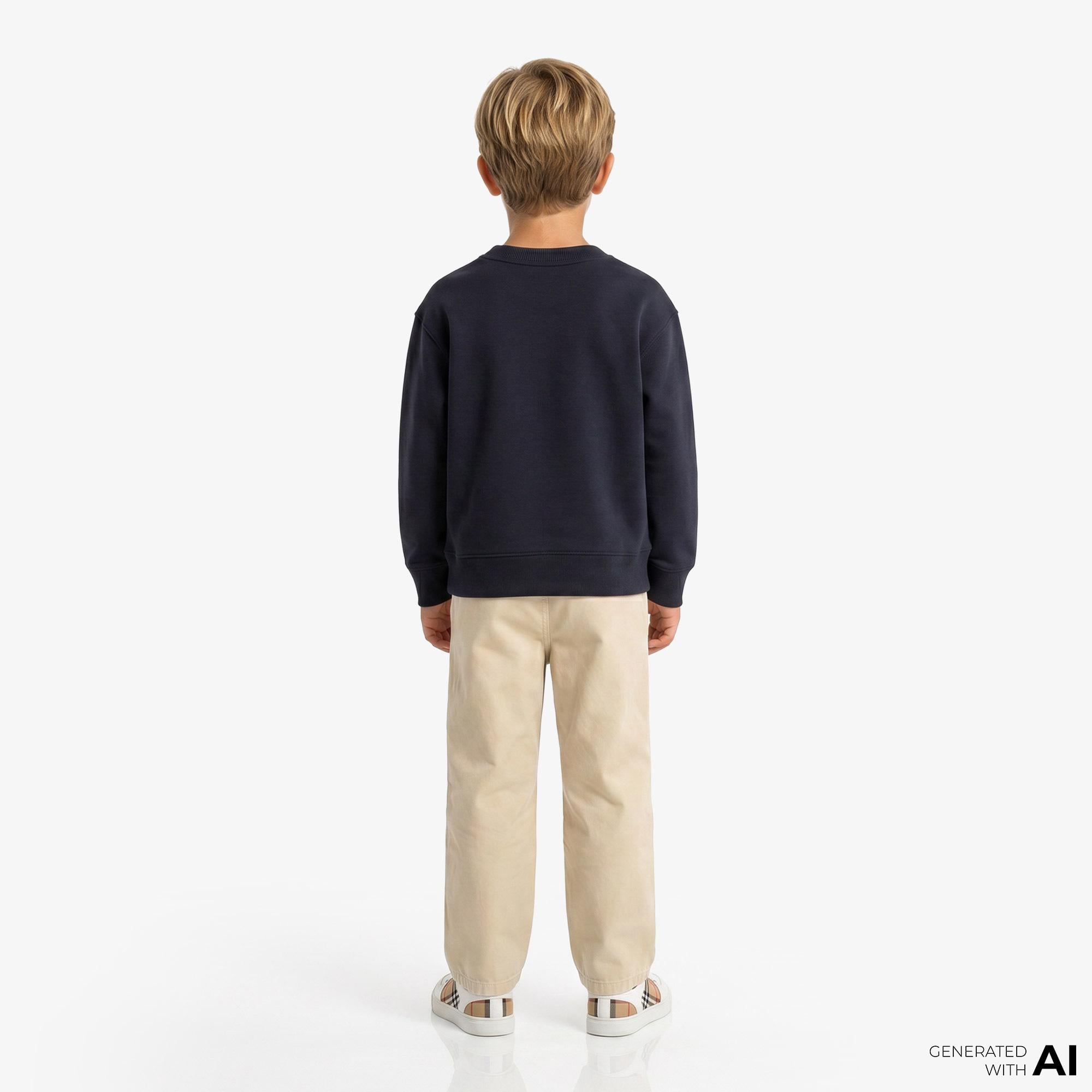 Burberry Cotton Canvas Workwear Erkek Krem Pantolon