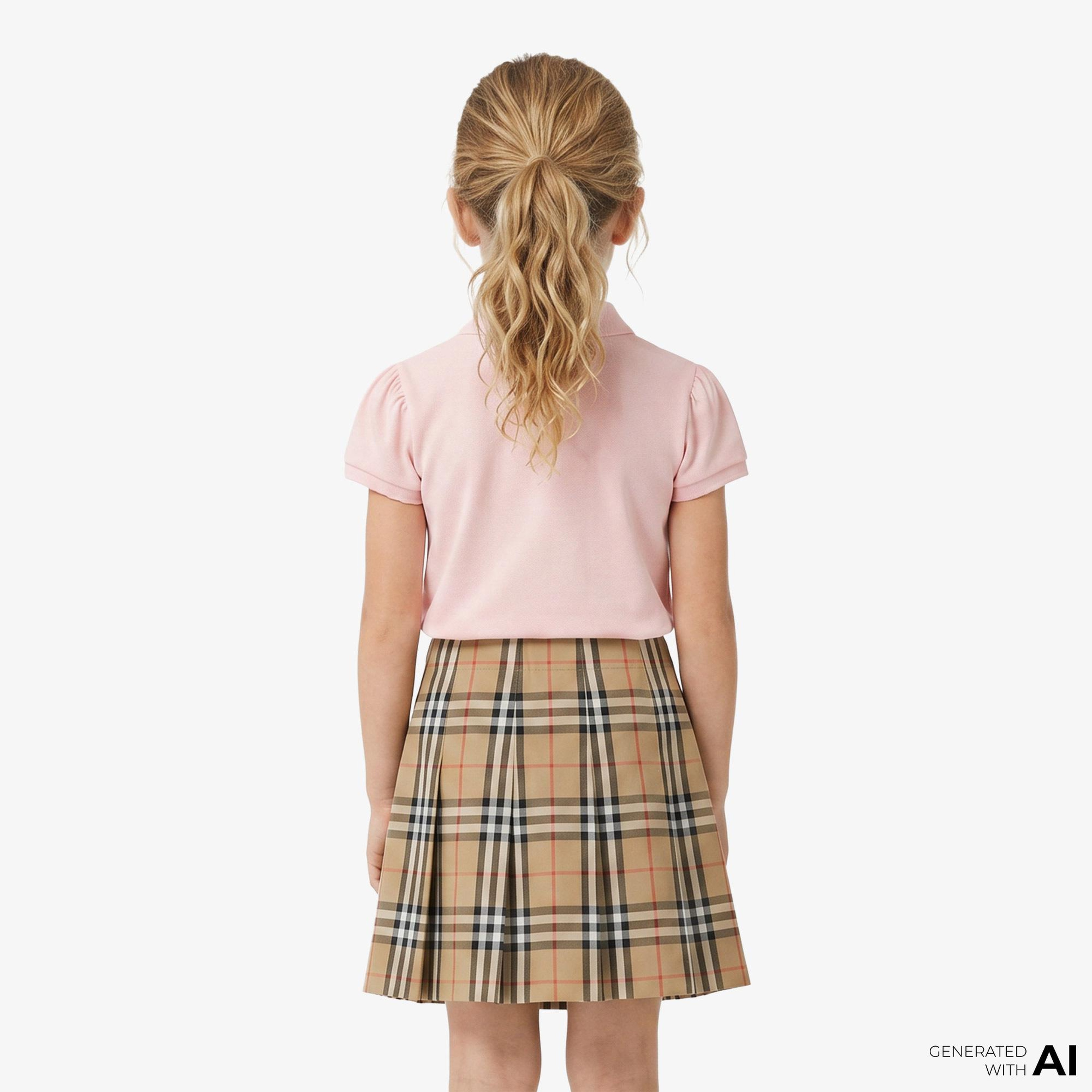 Burberry Cotton Çocuk Pembe Polo