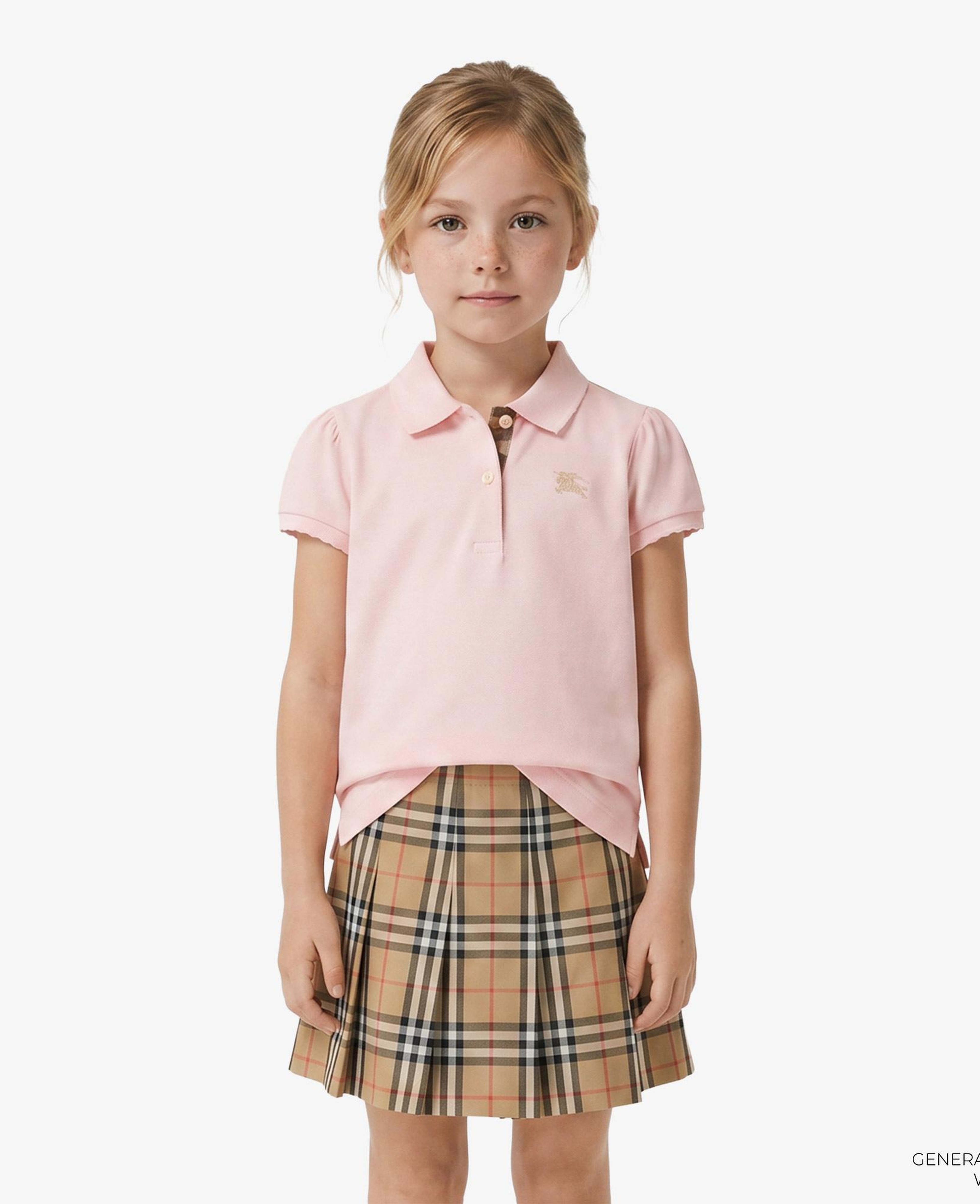 Burberry Cotton Çocuk Pembe Polo