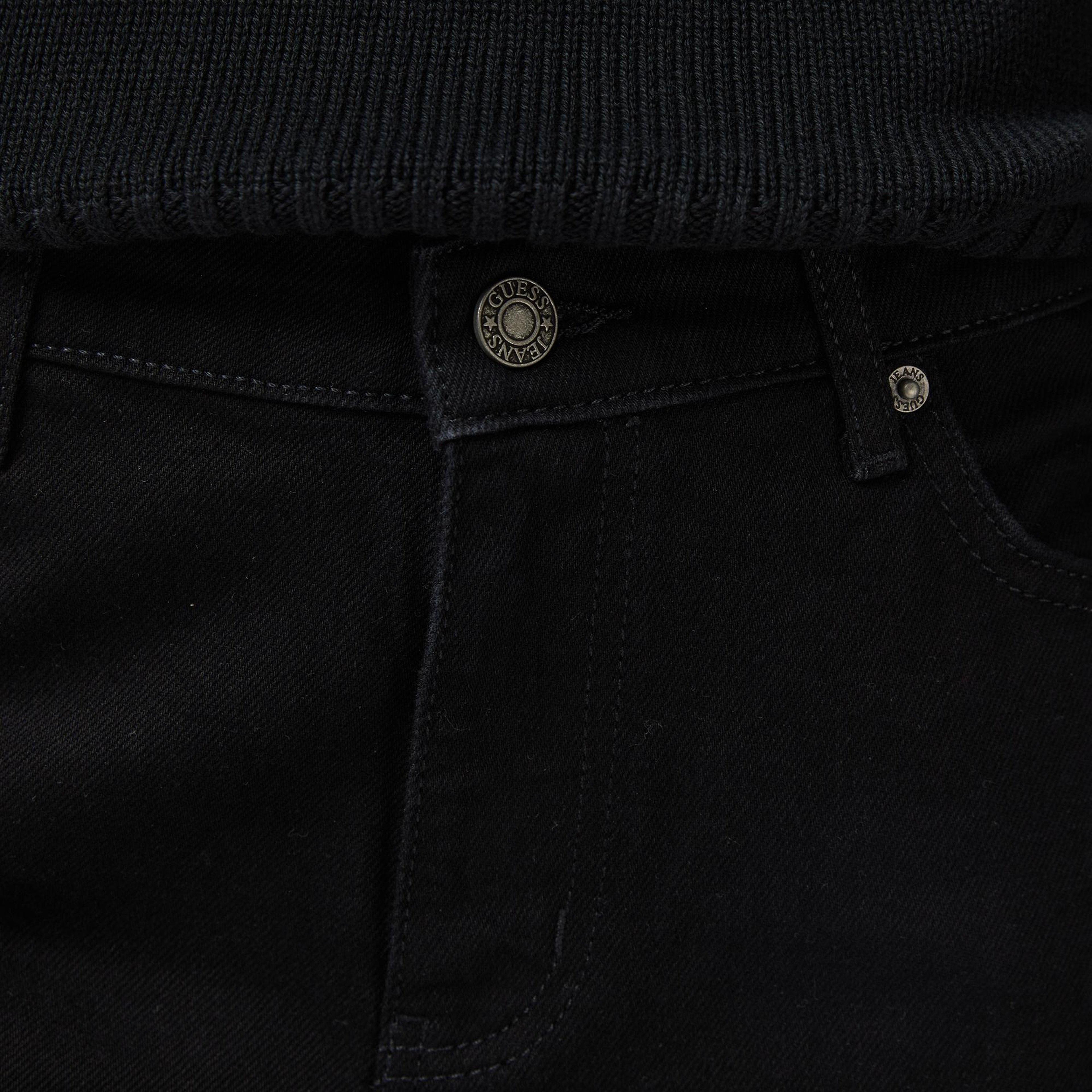 Guess G08 Mid Rise Staright Regular Fit Kadın Siyah Jean