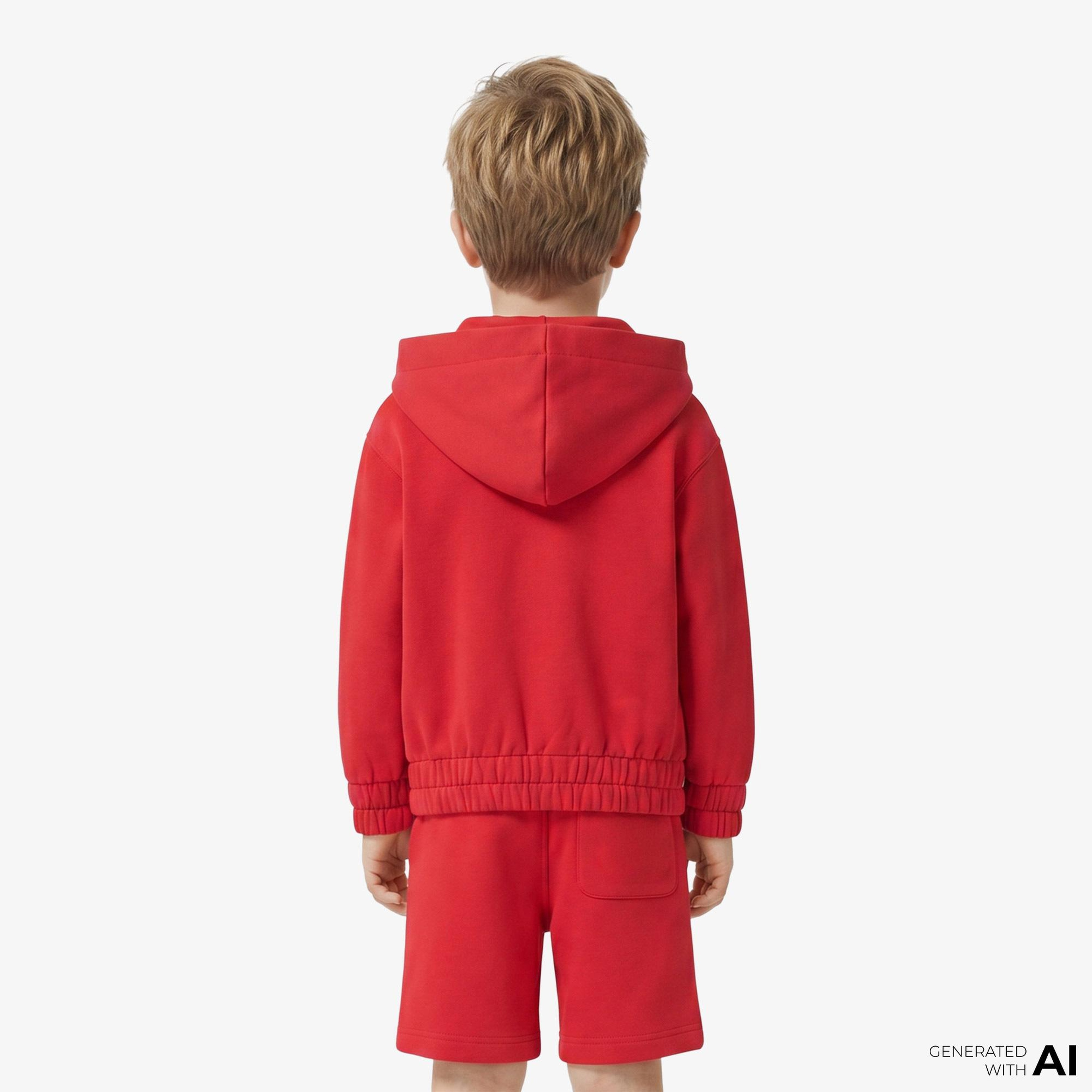 Burberry Clyde Ekd Çocuk Kırmızı Hoodie