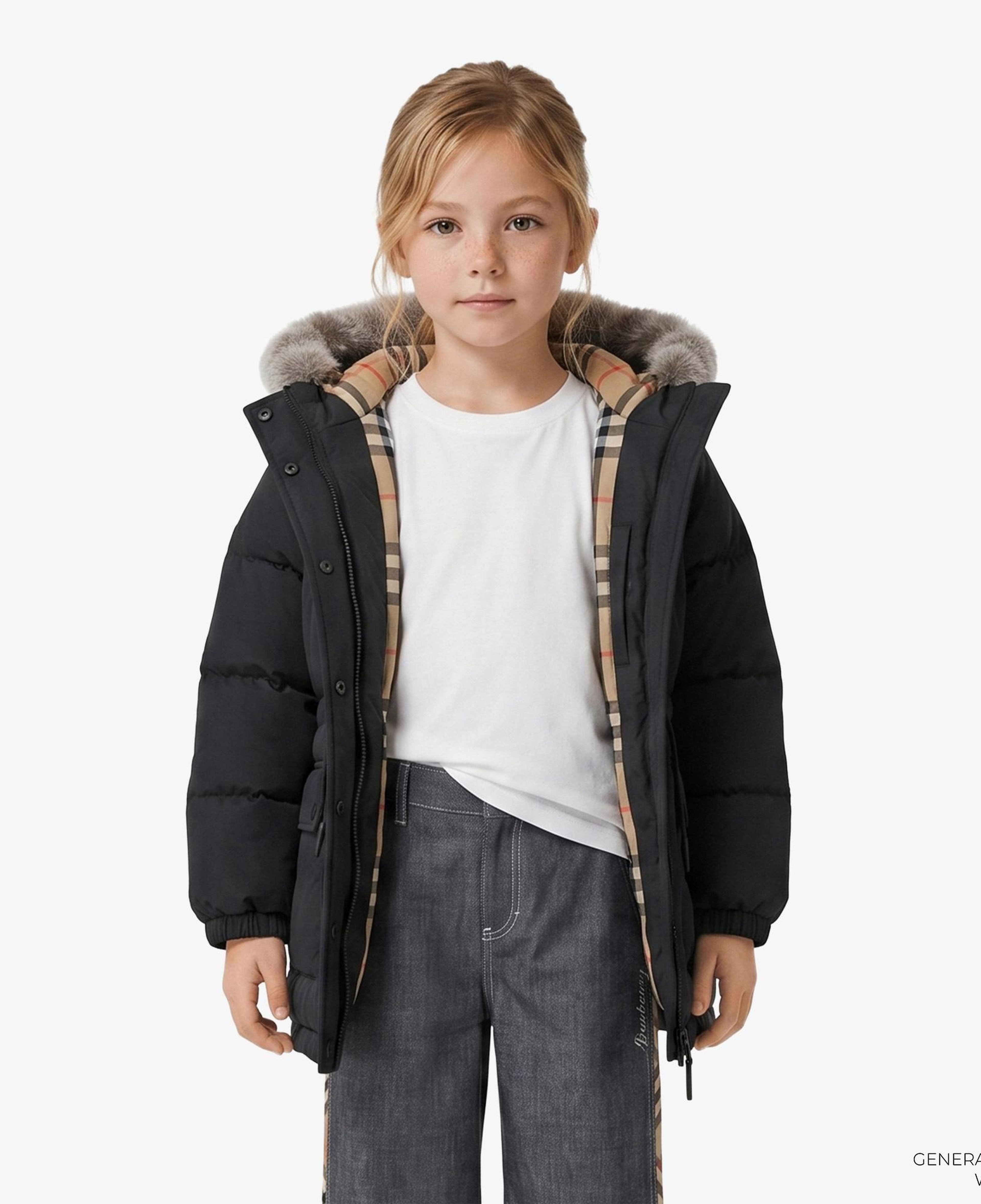 Burberry Franklın Çocuk Siyah Mont