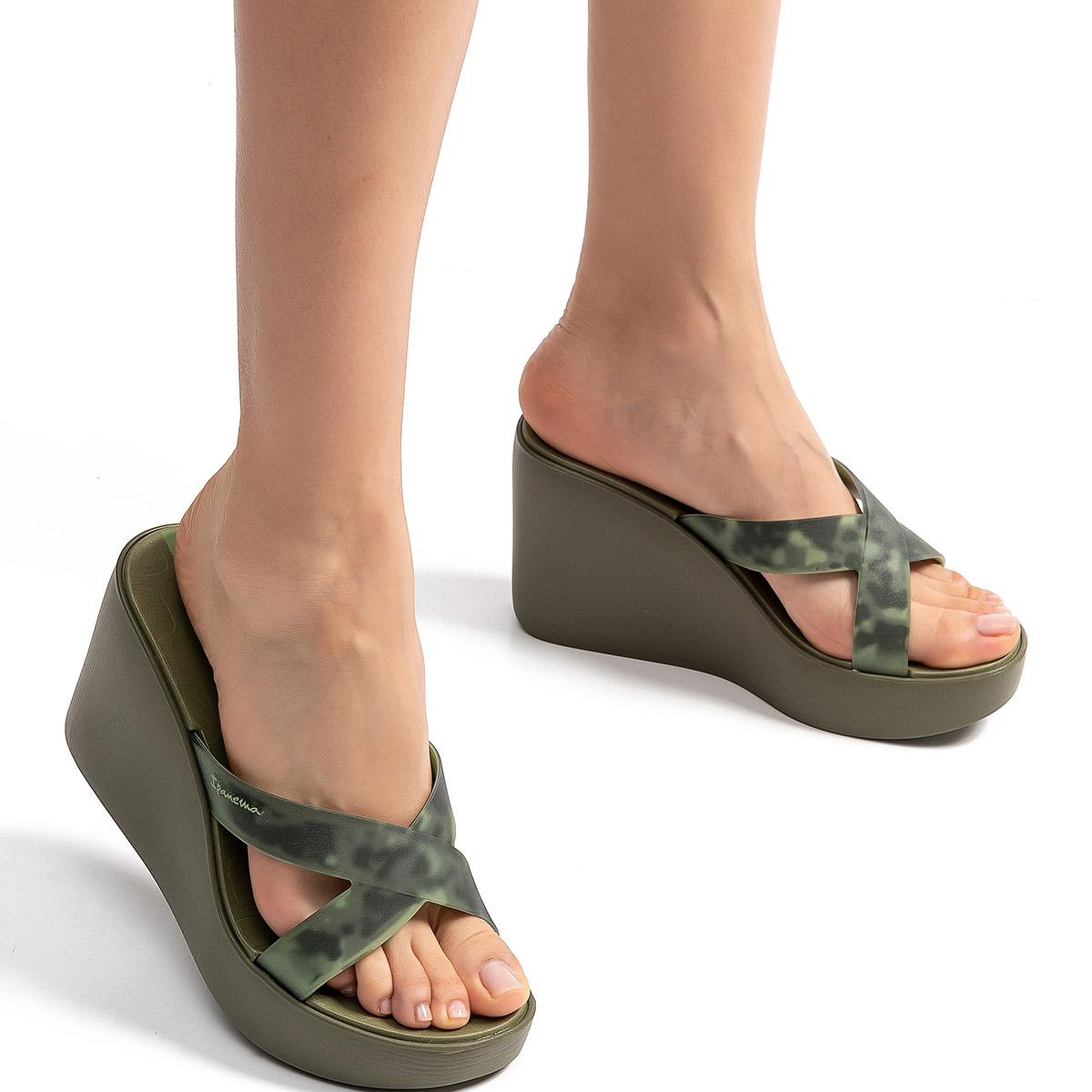 High Fashion Slide Kadın Terlik Yeşil 35/40