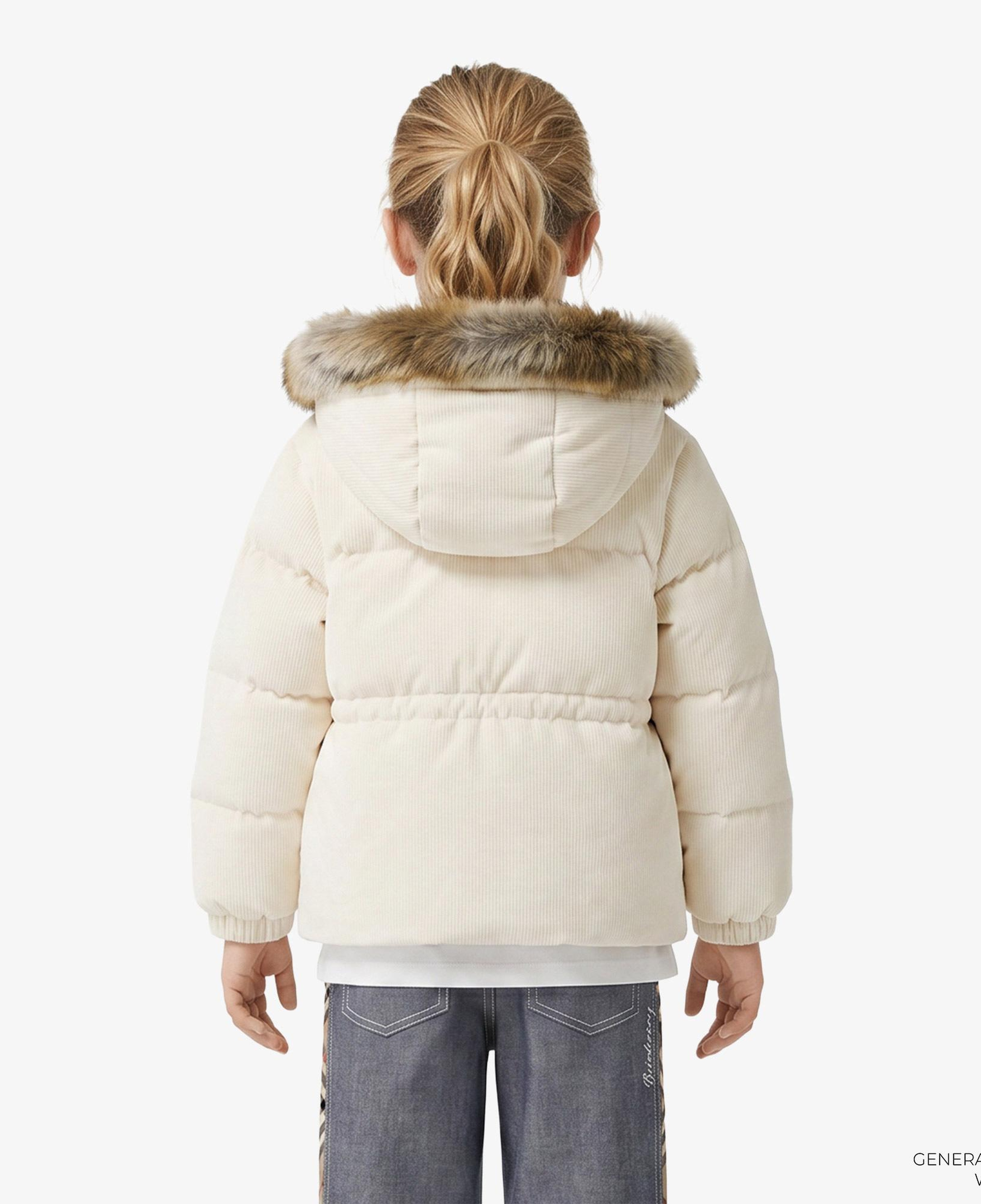 Burberry Flora Çocuk Beyaz Mont