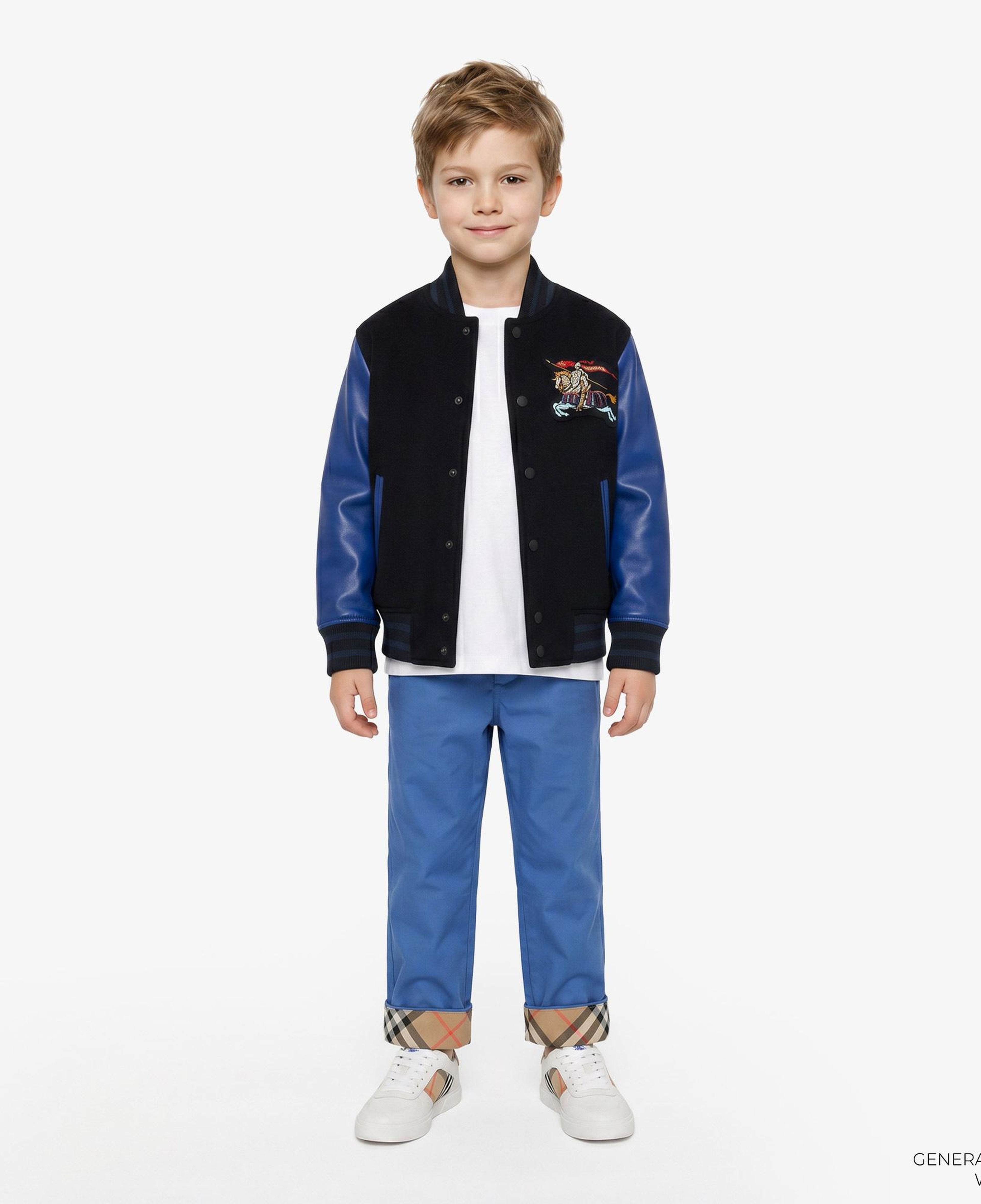 Burberry Sheldon Check Çocuk Mavi Pantolon
