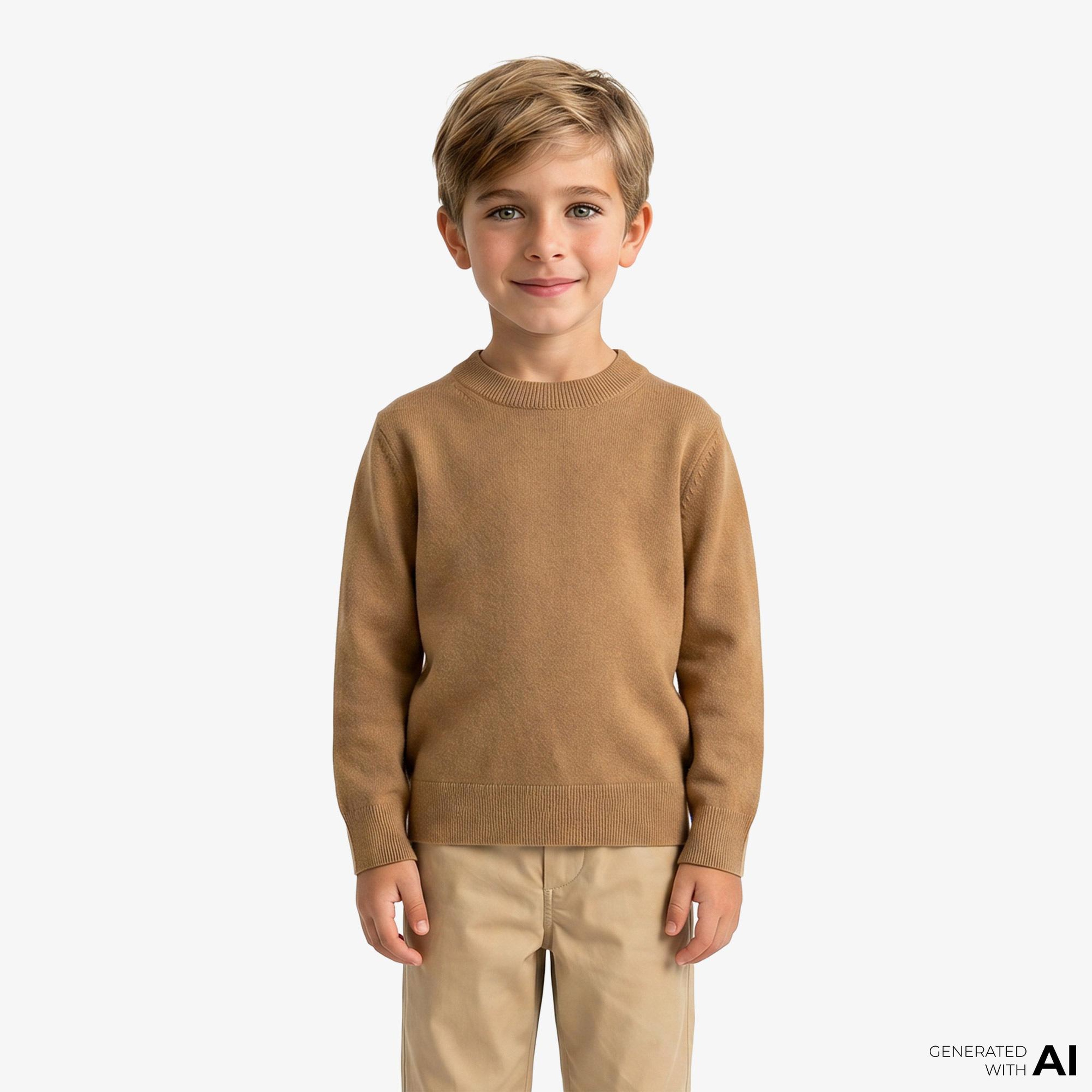 Burberry Bryce Çocuk Bej Triko