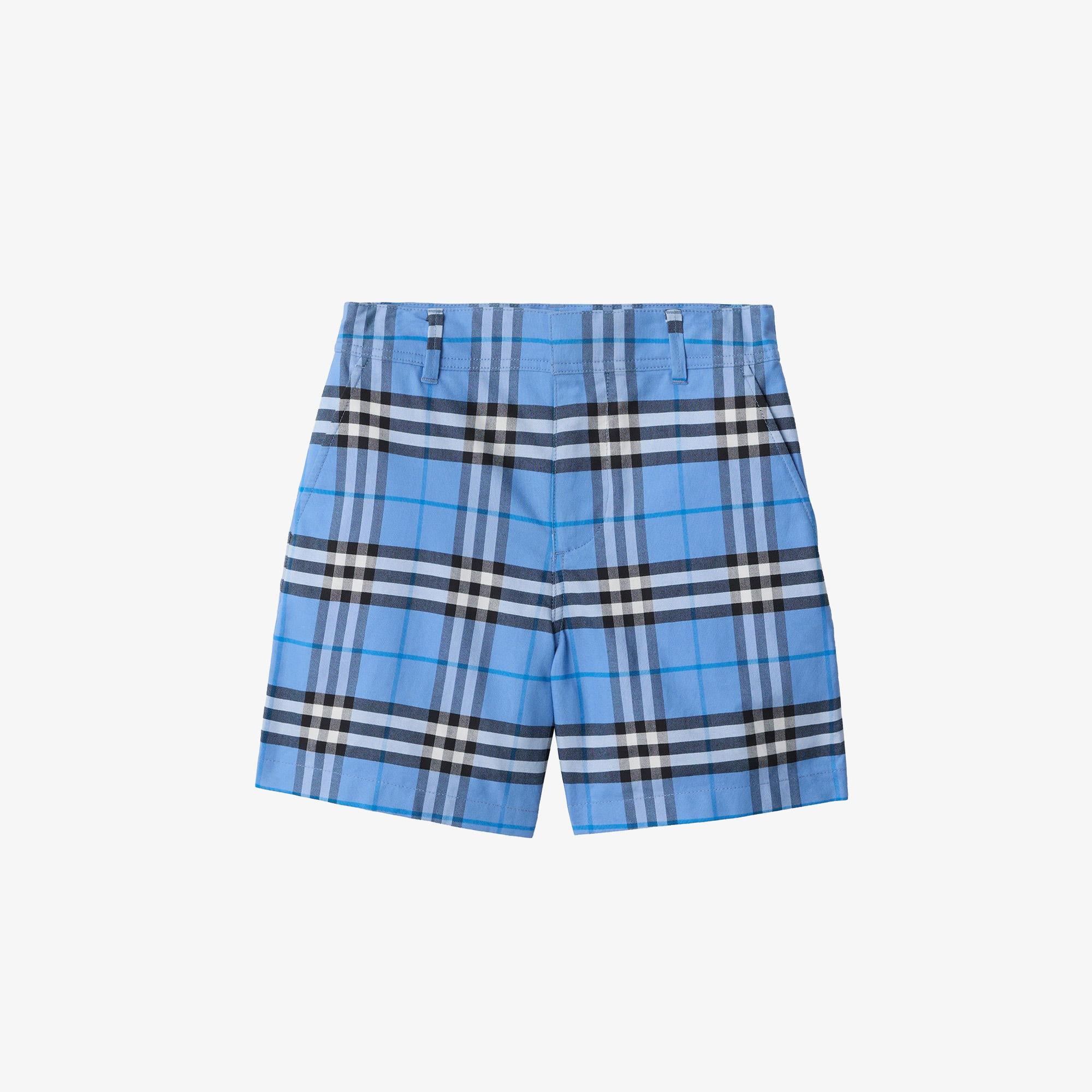 Burberry Oscar Check Çocuk Mavi Şort