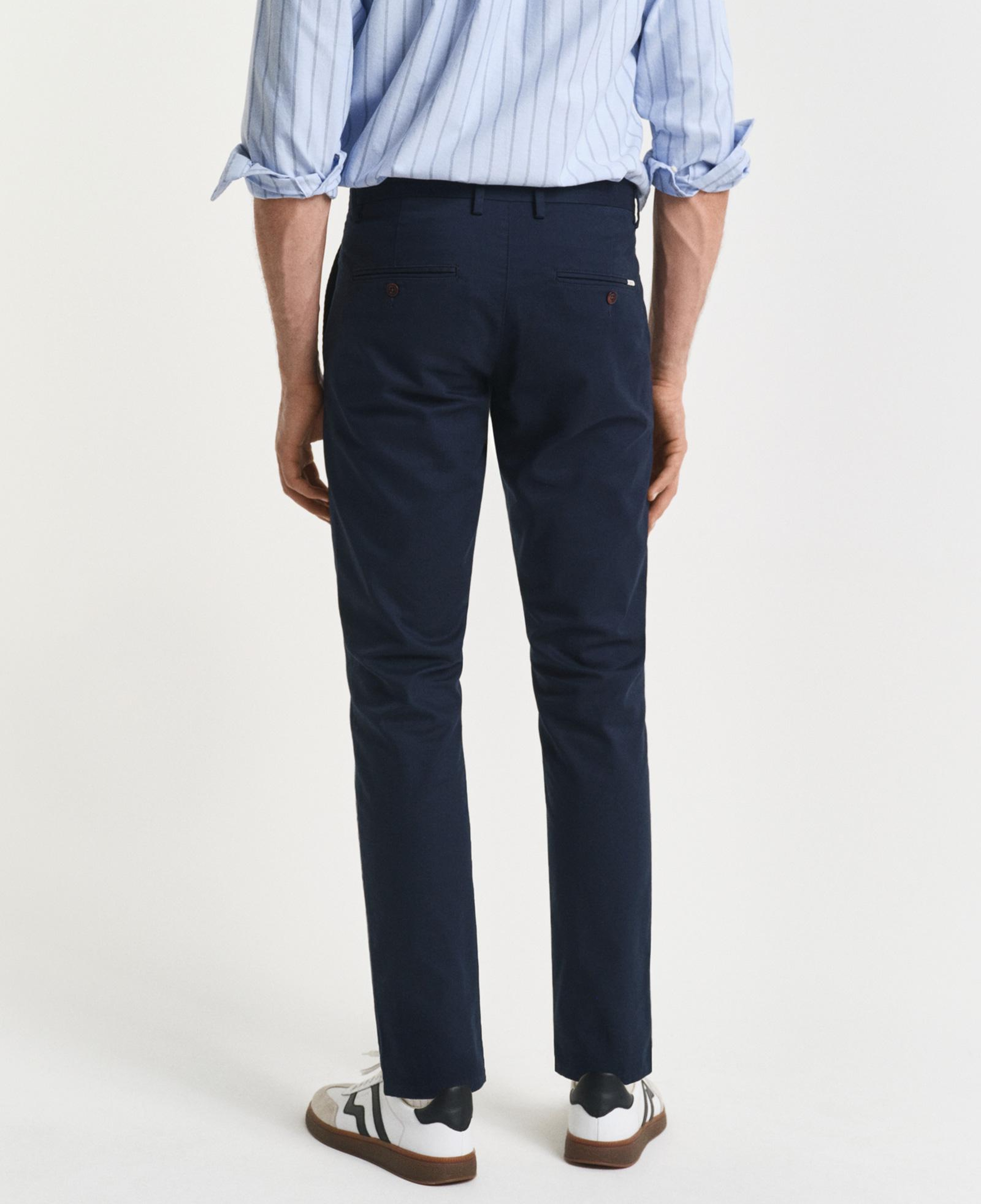 GANT Erkek Lacivert Slim Fit Chino Pantolon
