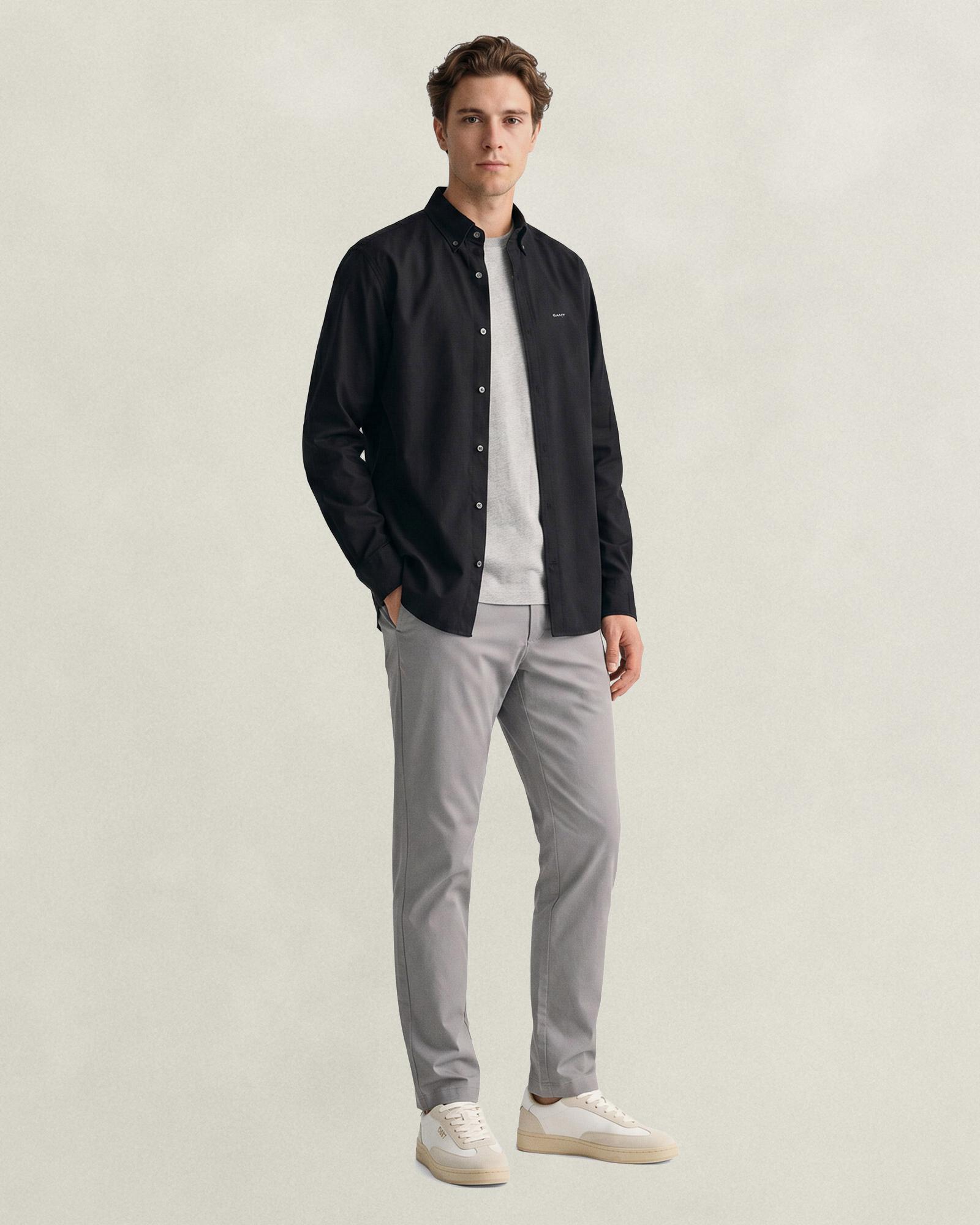 GANT Erkek Gri Slim Fit Pantolon