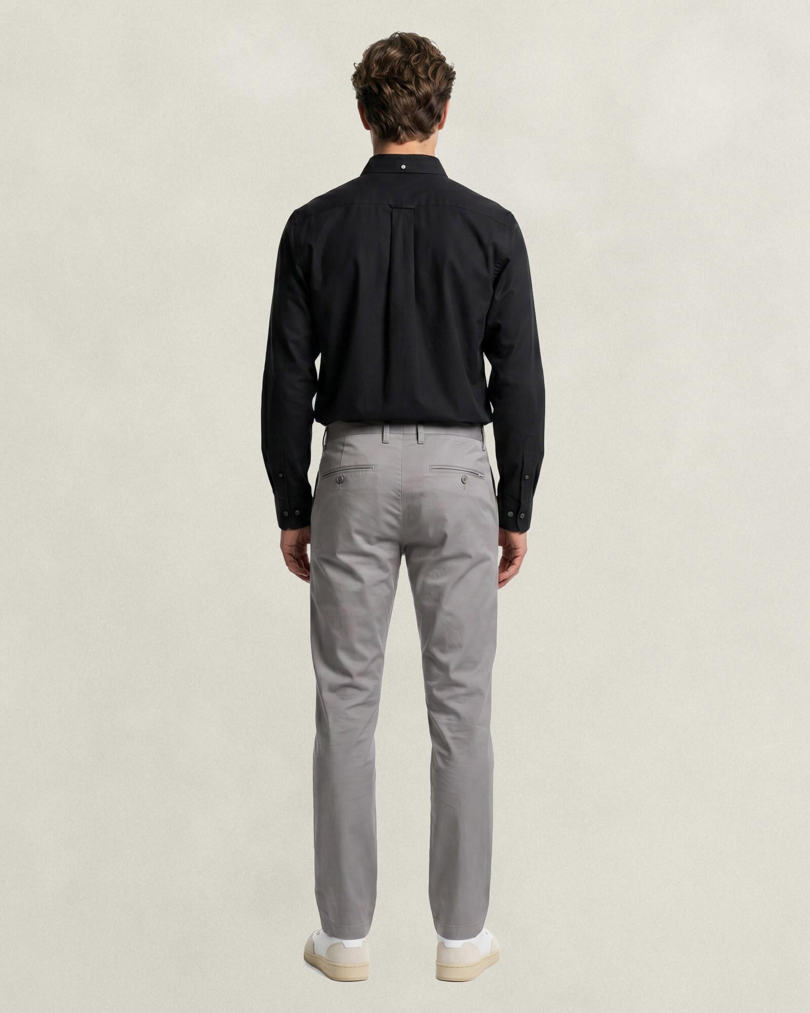 GANT Erkek Gri Slim Fit Pantolon