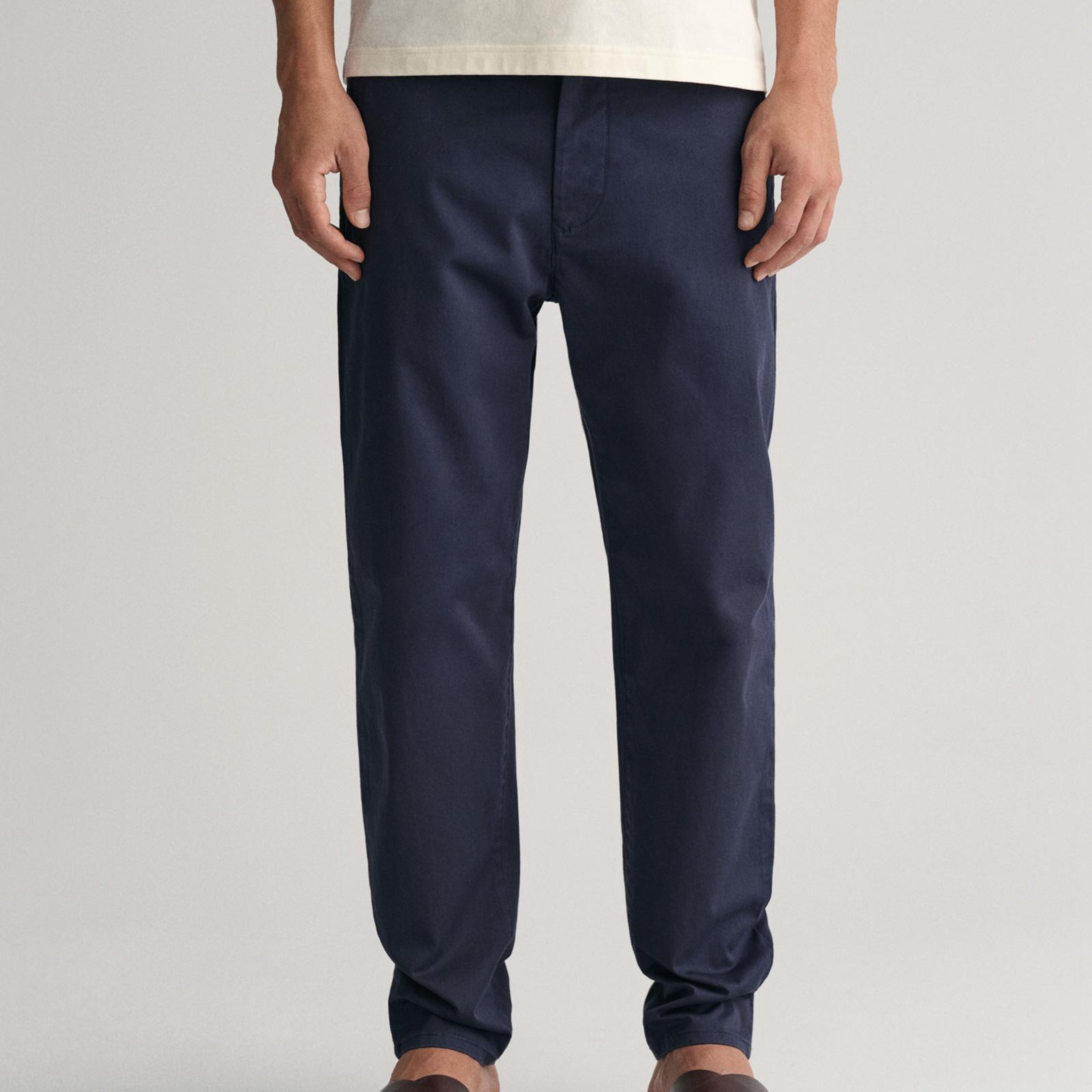 GANT Erkek Lacivert Regular Fit Chino Pantolon