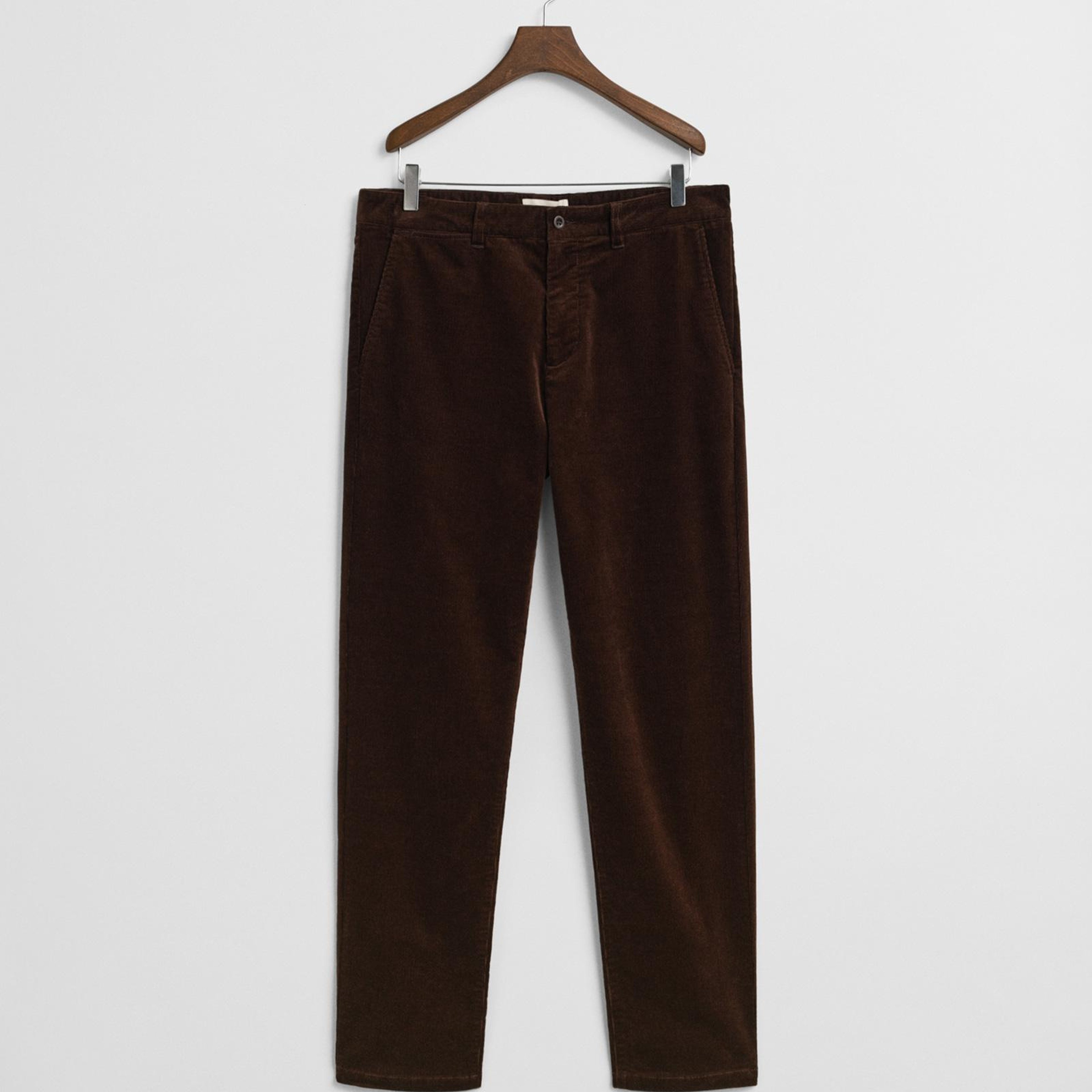 GANT Erkek Kahverengi Regular Fit Cord Chino Pantolon