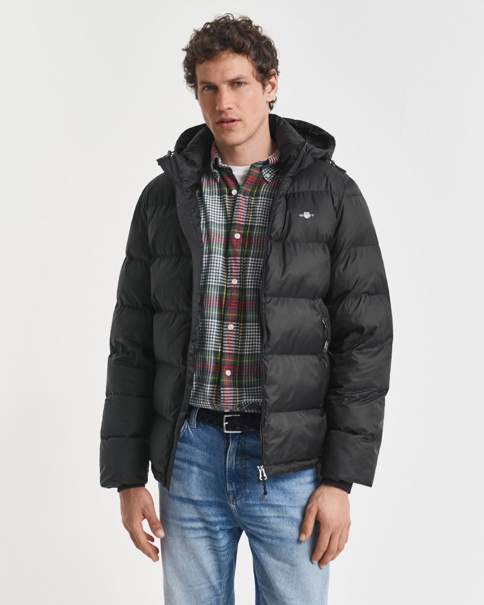 GANT Erkek Siyah Regular Fit Active Cloud Mont