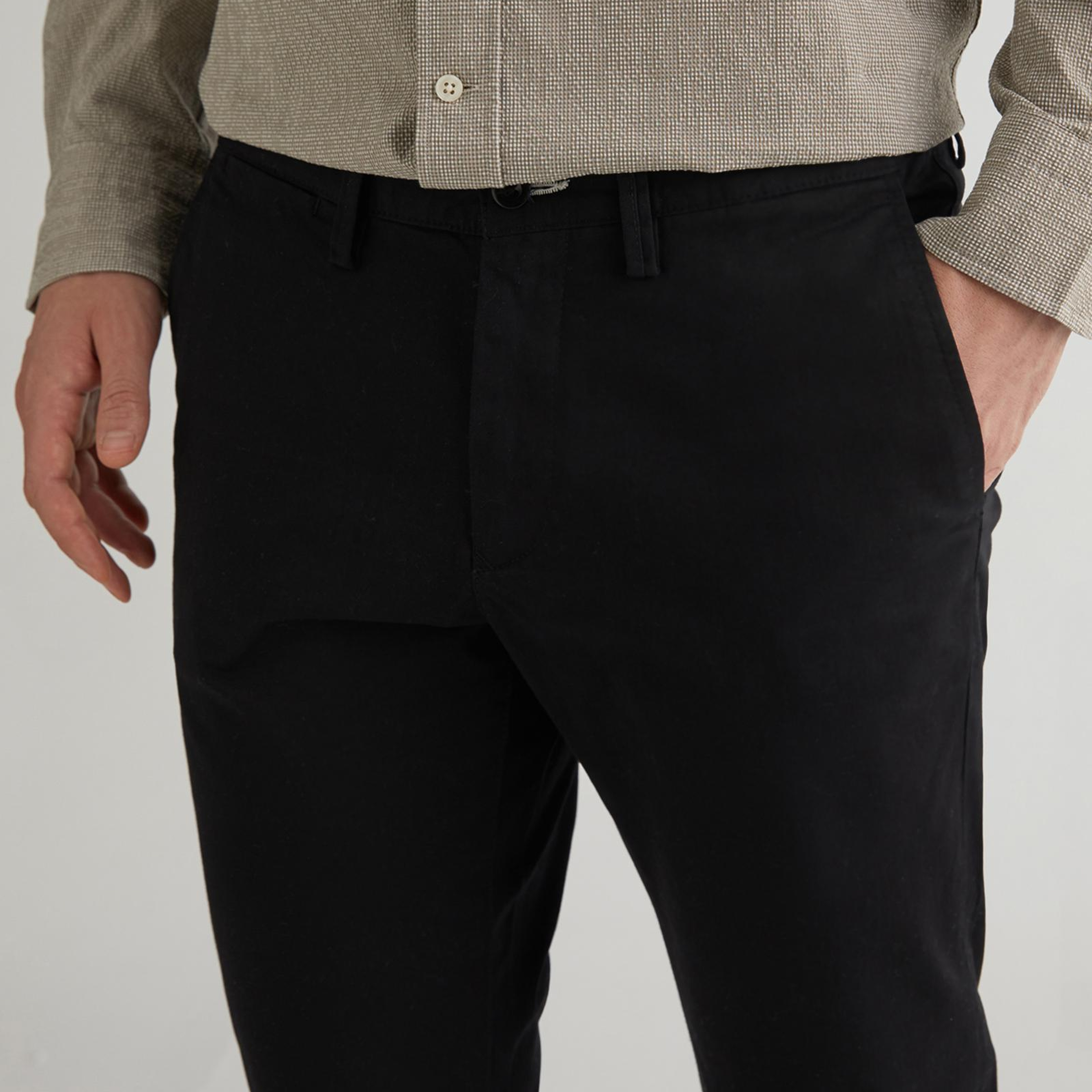 GANT Erkek Siyah Slim Fit Chino Pantolon