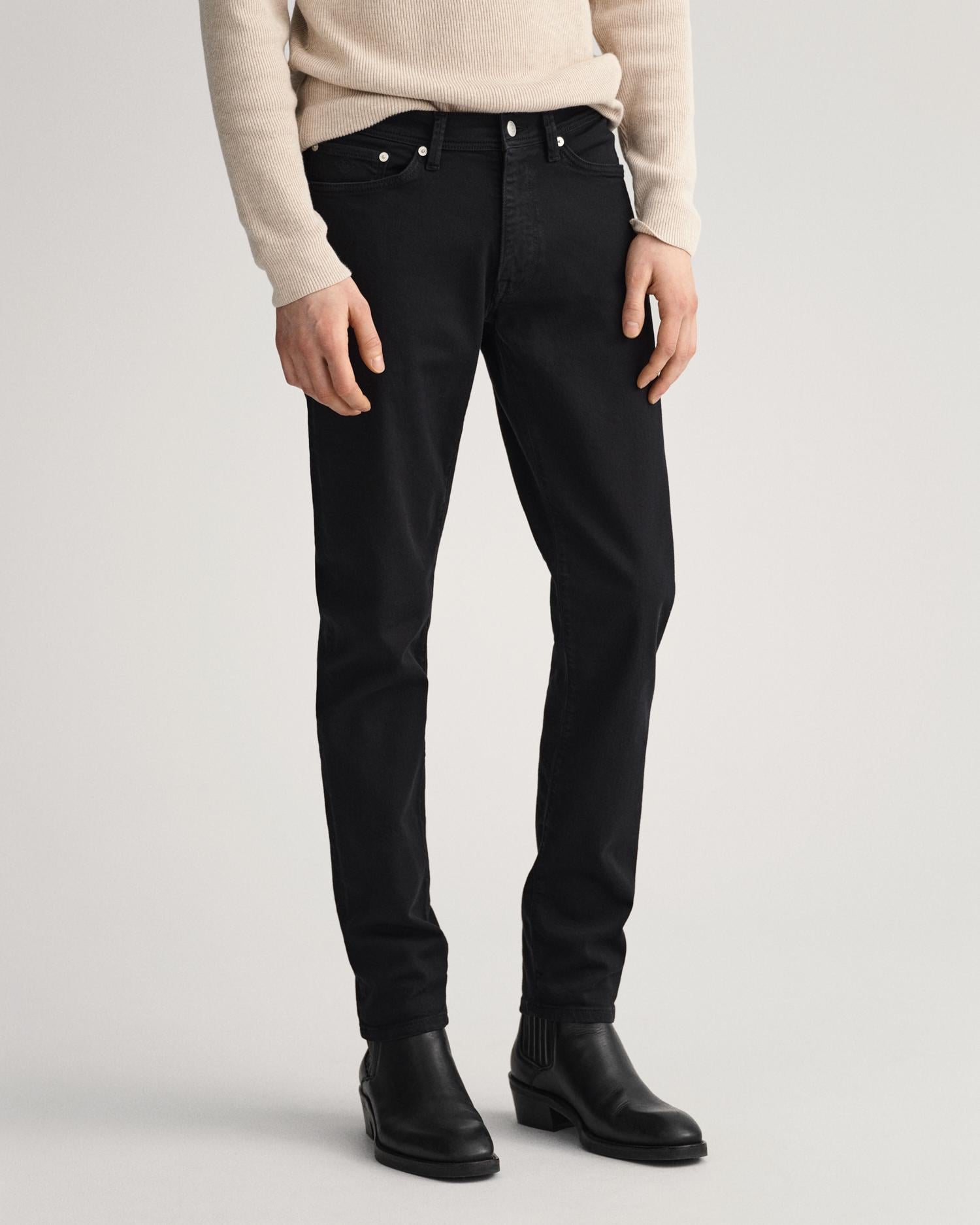 Gant Erkek Siyah Extra Slim Fit Maxen Jean Pantolon
