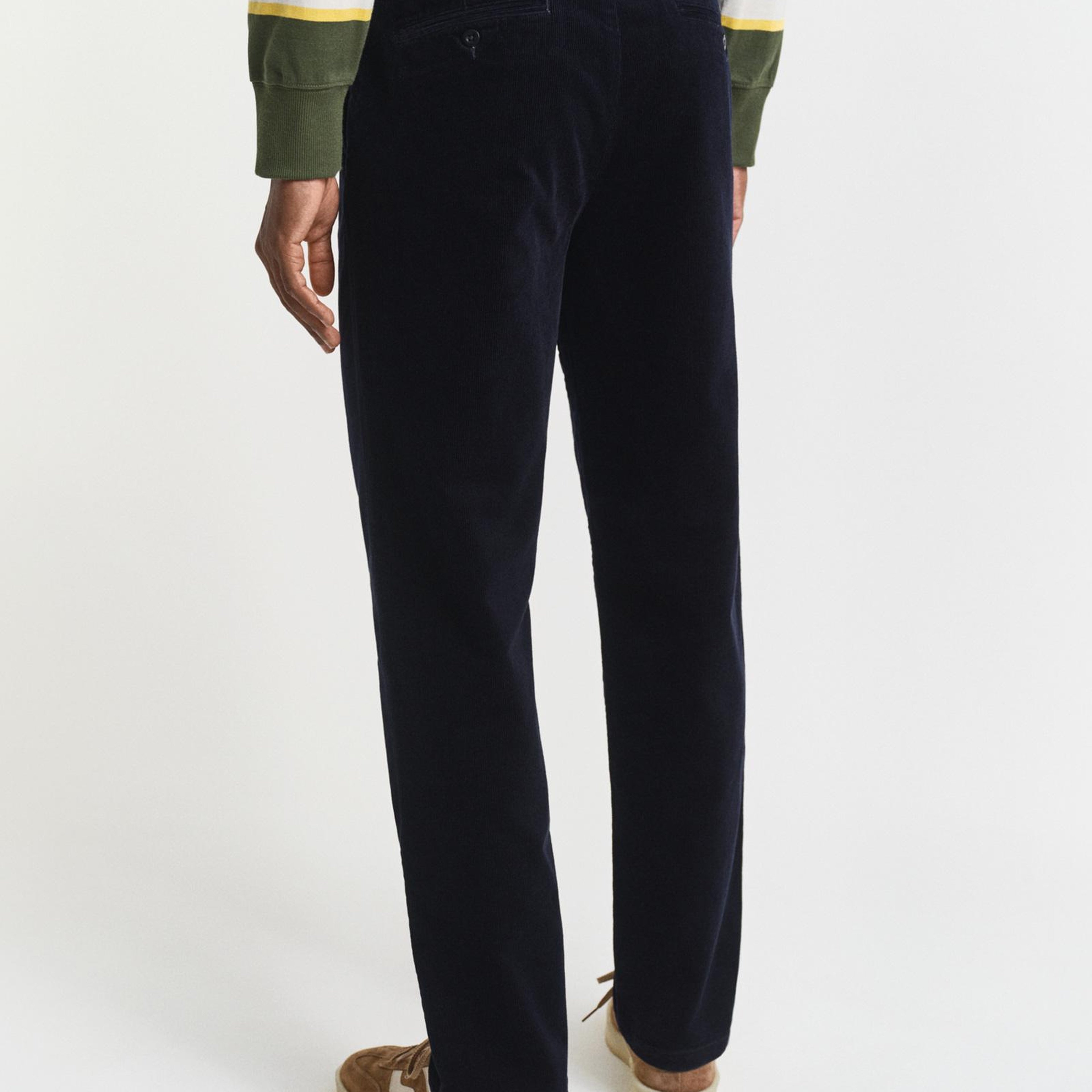 GANT Erkek Lacivert Regular Fit Cord Chino Pantolon