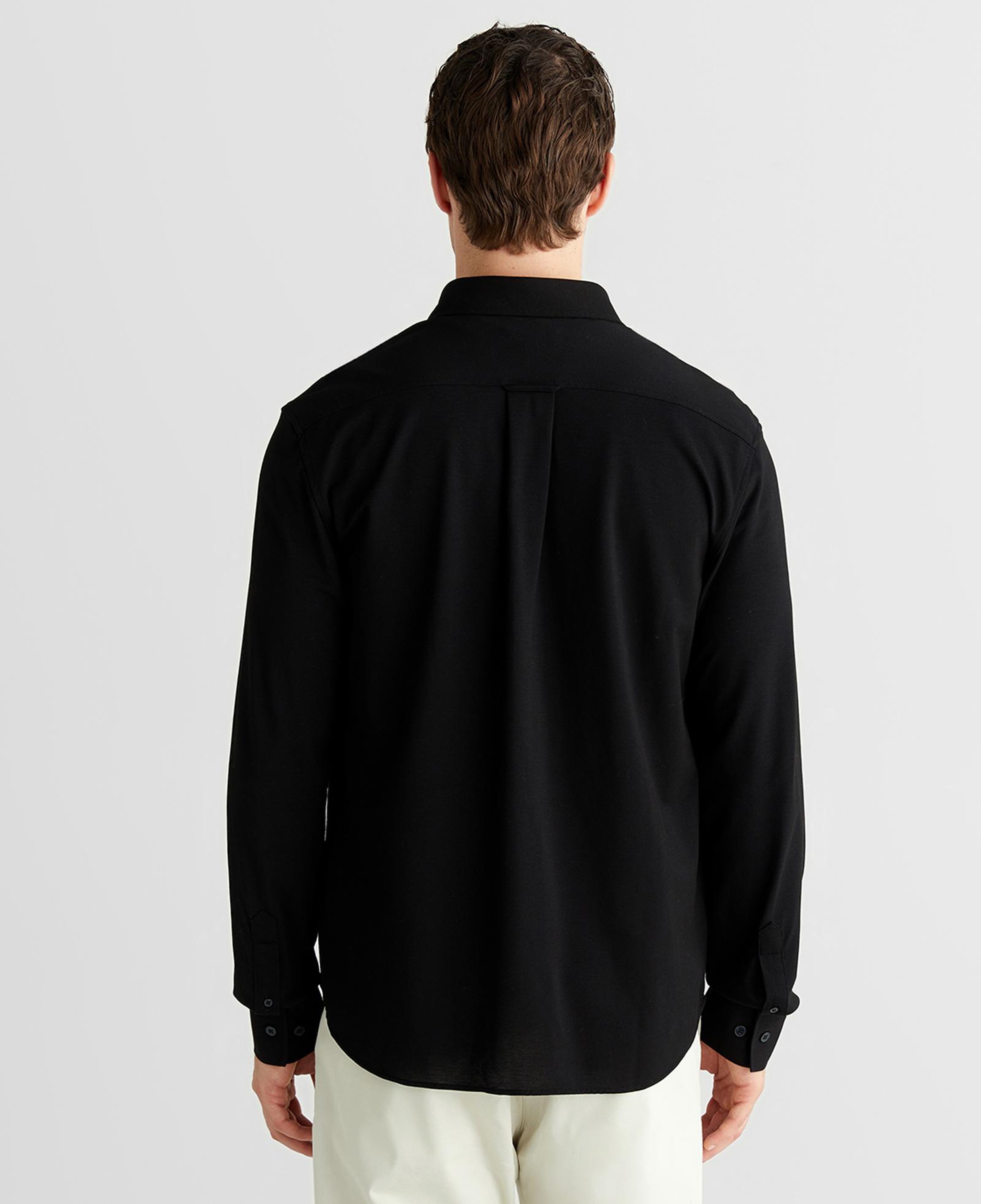 GANT Erkek Siyah Regular Fit Gömlek Yaka Gömlek