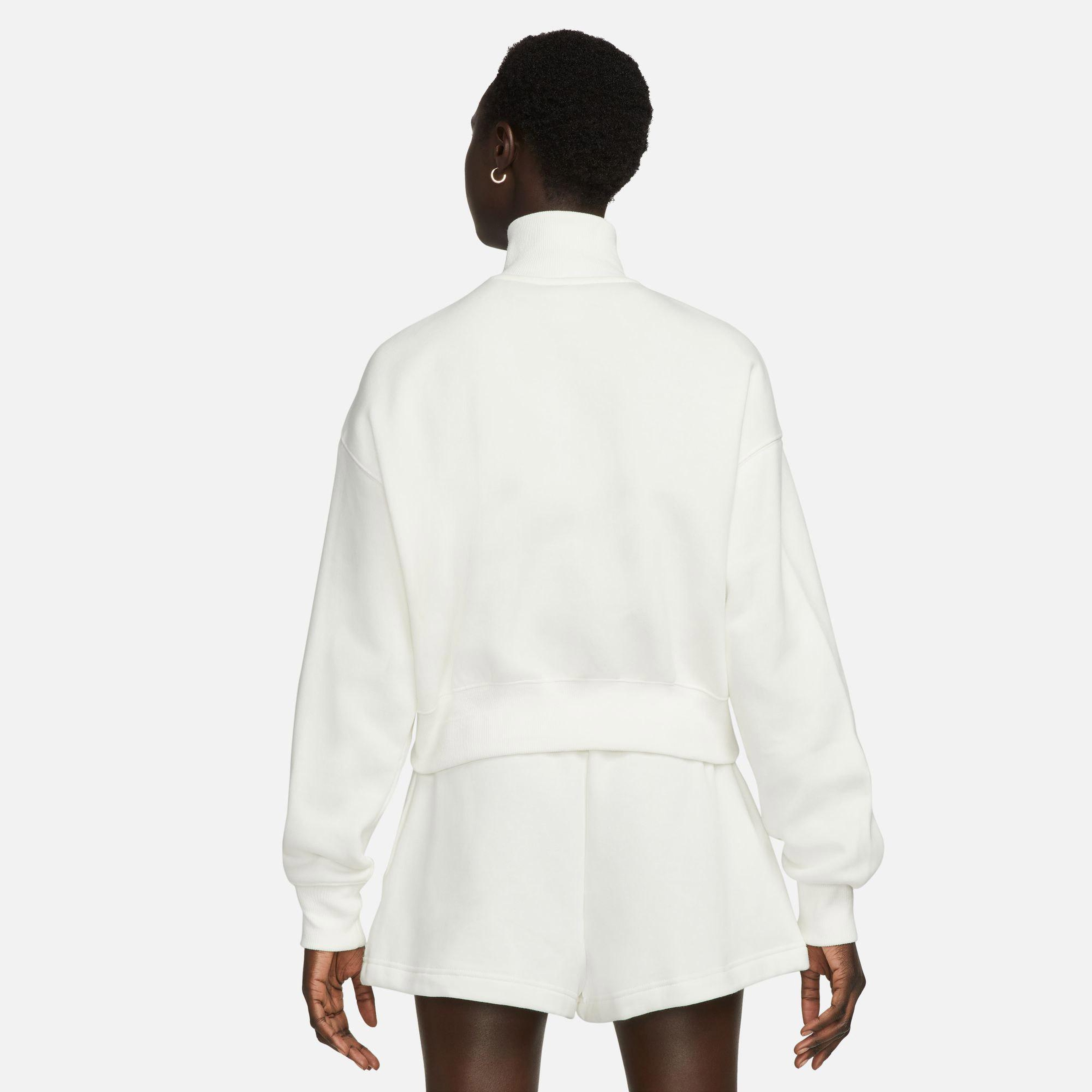 Nike Sportswear Phoenix Fleece Crop Kadın Beyaz Sweatshirt