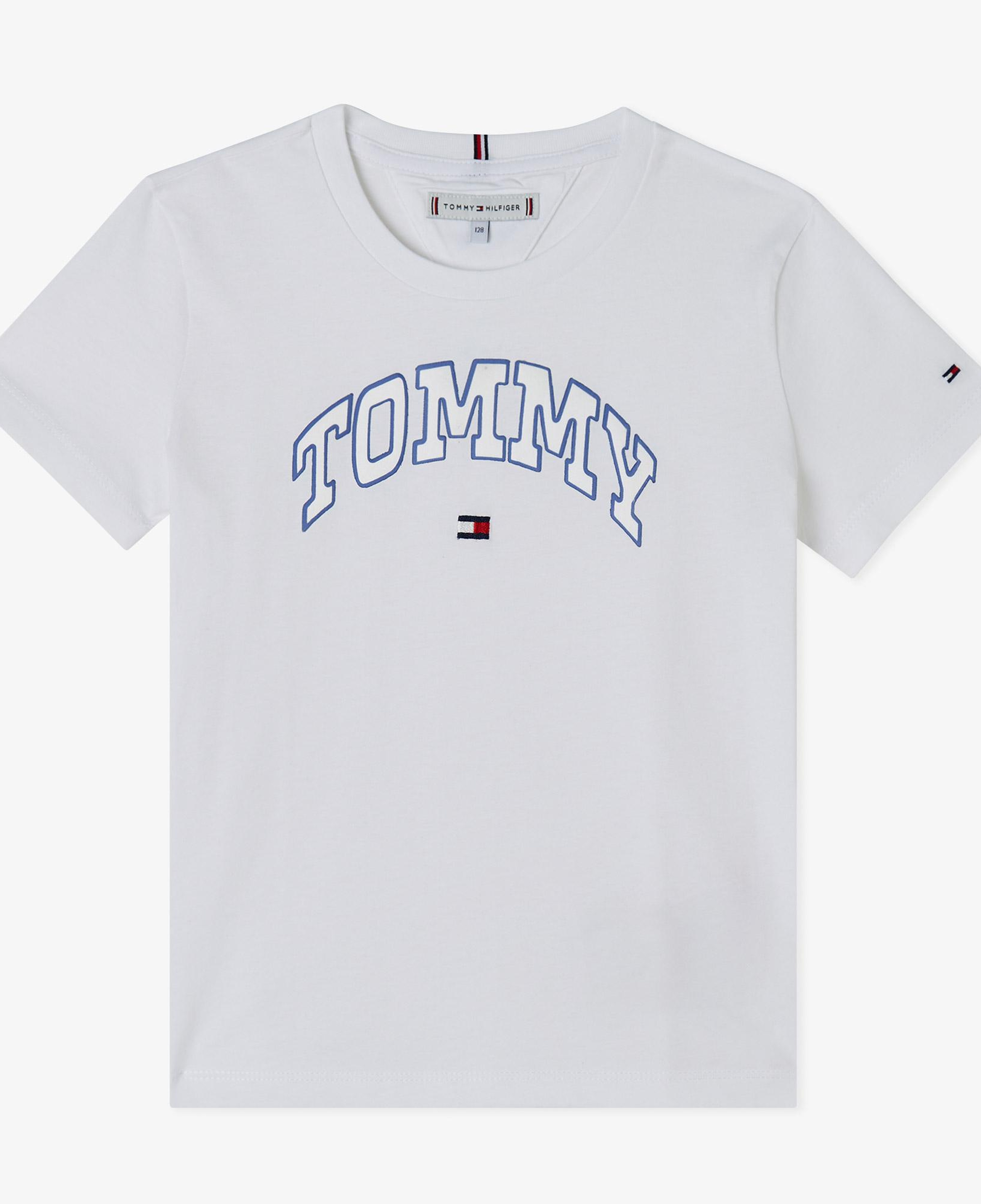 Tommy Hilfiger Varsity Sateen Çocuk Beyaz T-Shirt