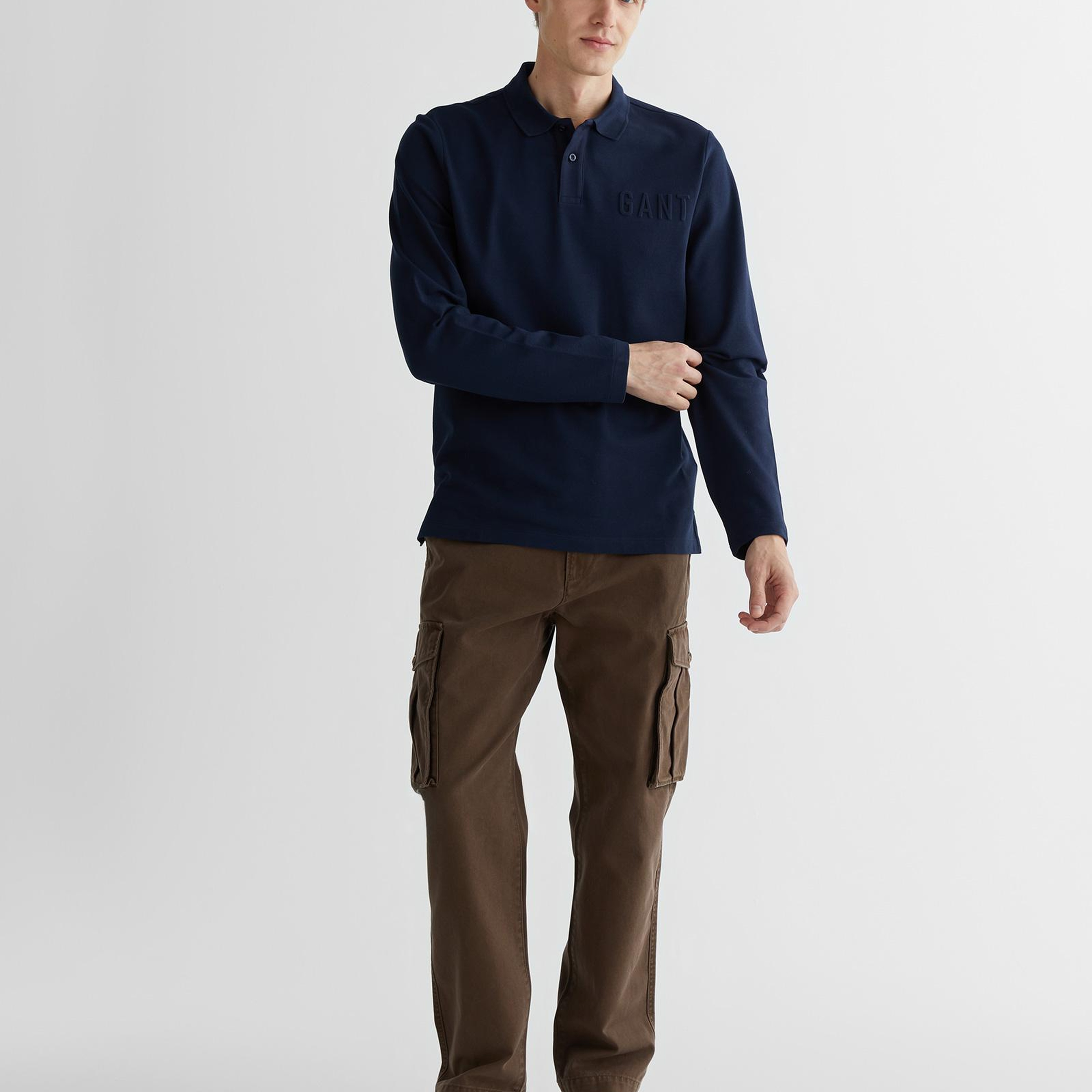 GANT Erkek Lacivert Regular Fit Logolu Polo