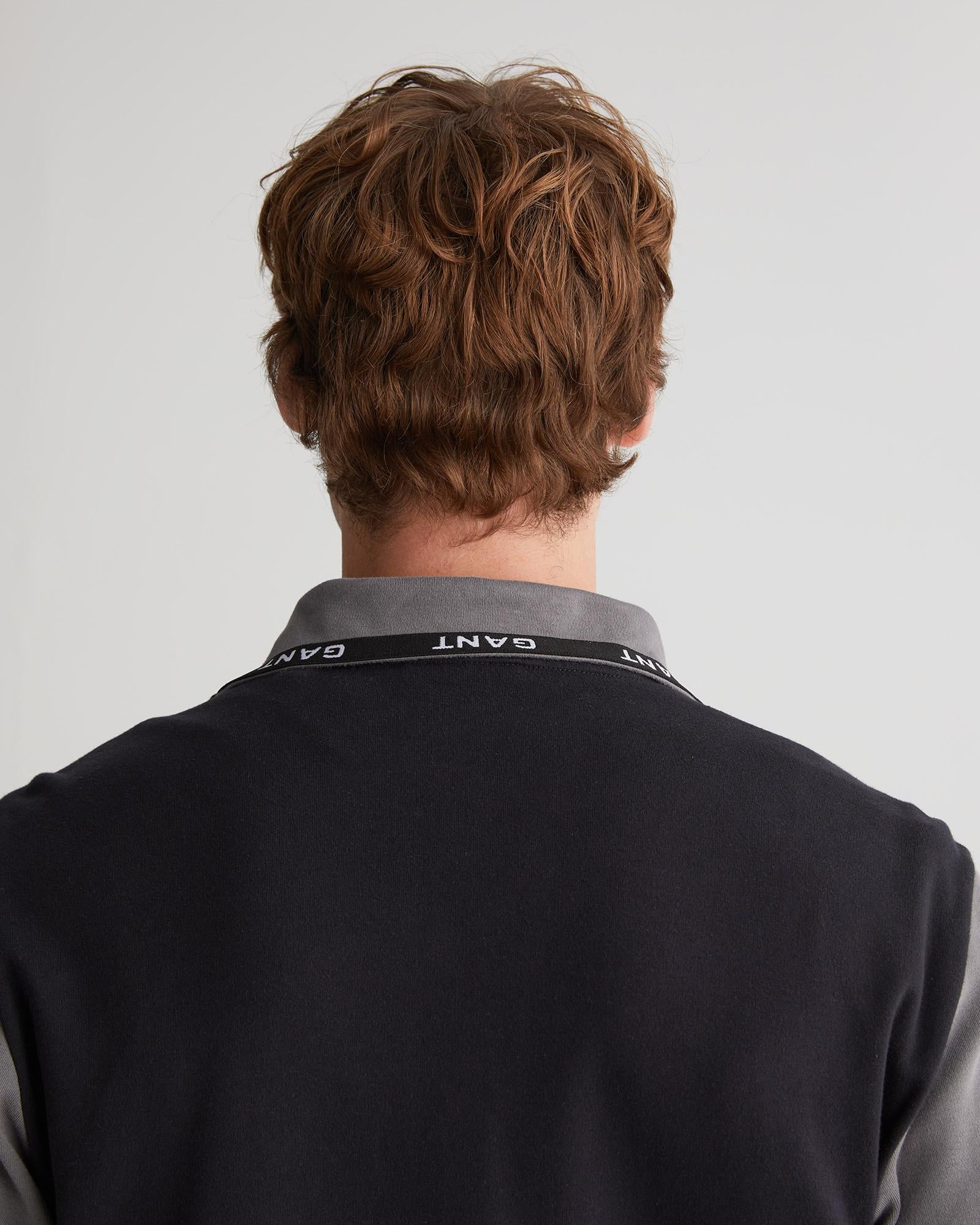 GANT Erkek Gri Regular Fit Fermuarlı Sweatshirt