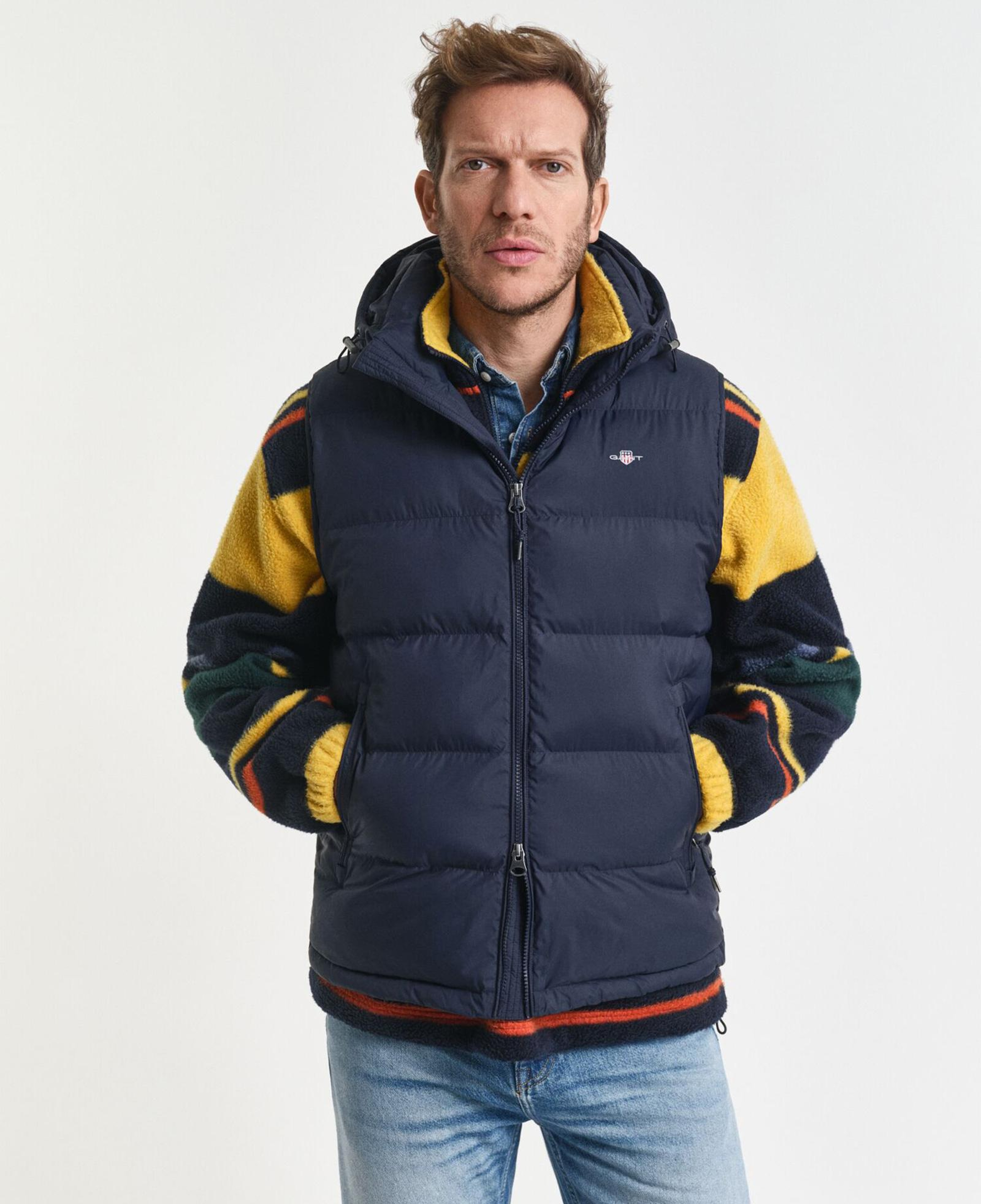 GANT Erkek Lacivert Regular Fit Fermuarlı Yelek
