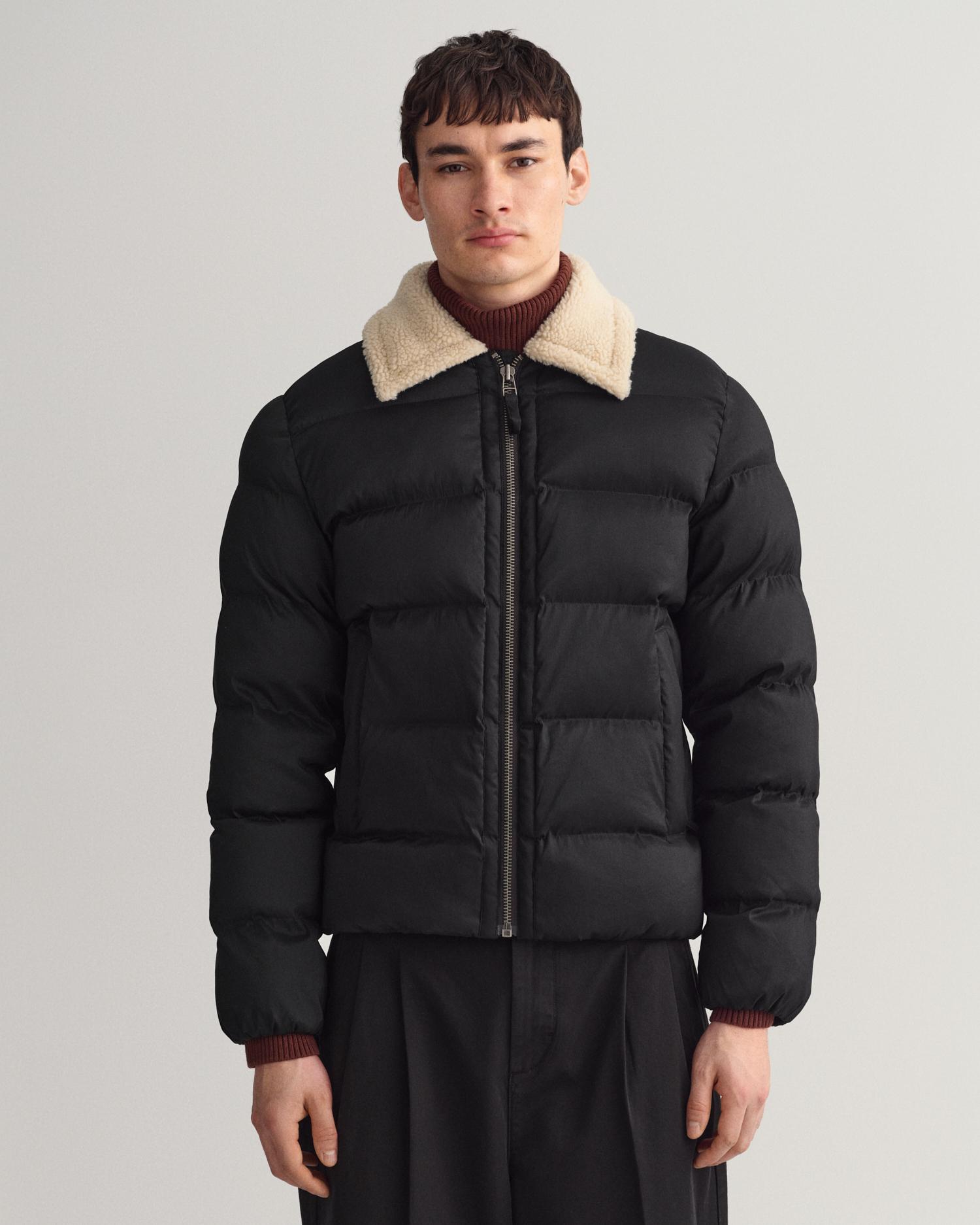 Gant Erkek Siyah Regular Fit Fermuarlı Mont