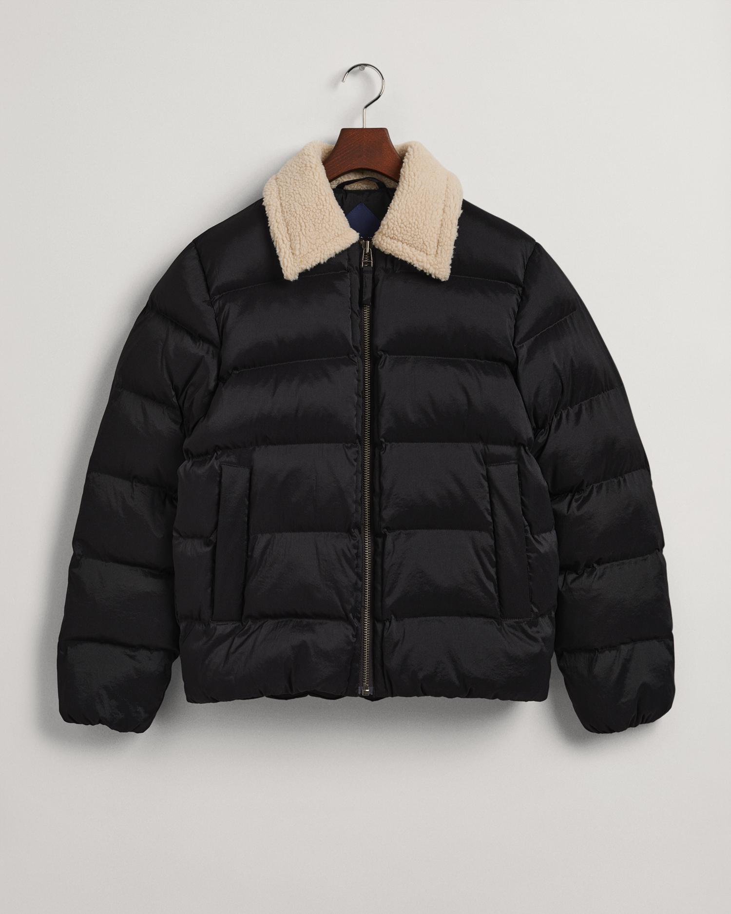 Gant Erkek Siyah Regular Fit Fermuarlı Mont