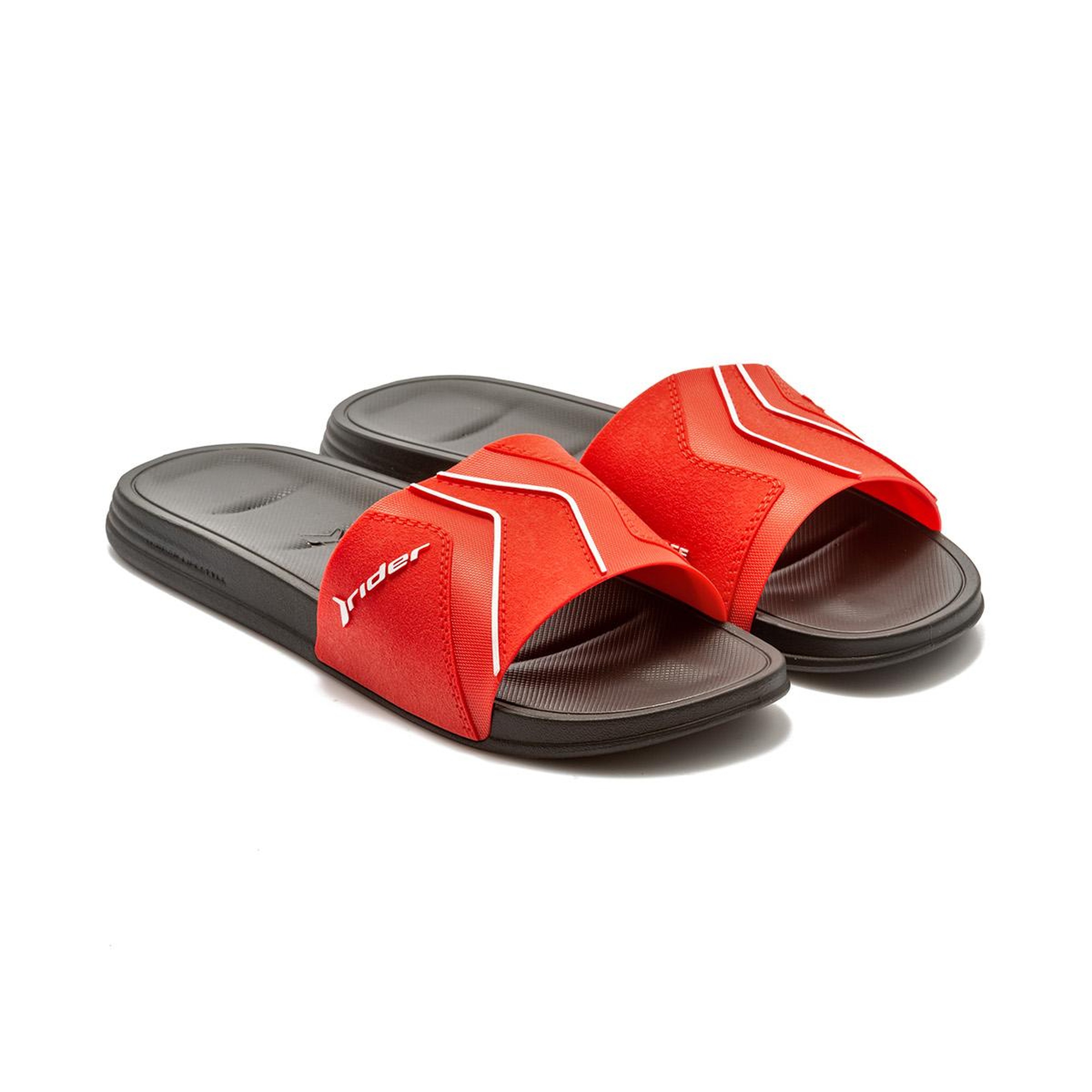 Free Slide Erkek Terlik Siyah- Kırmızı 39/46