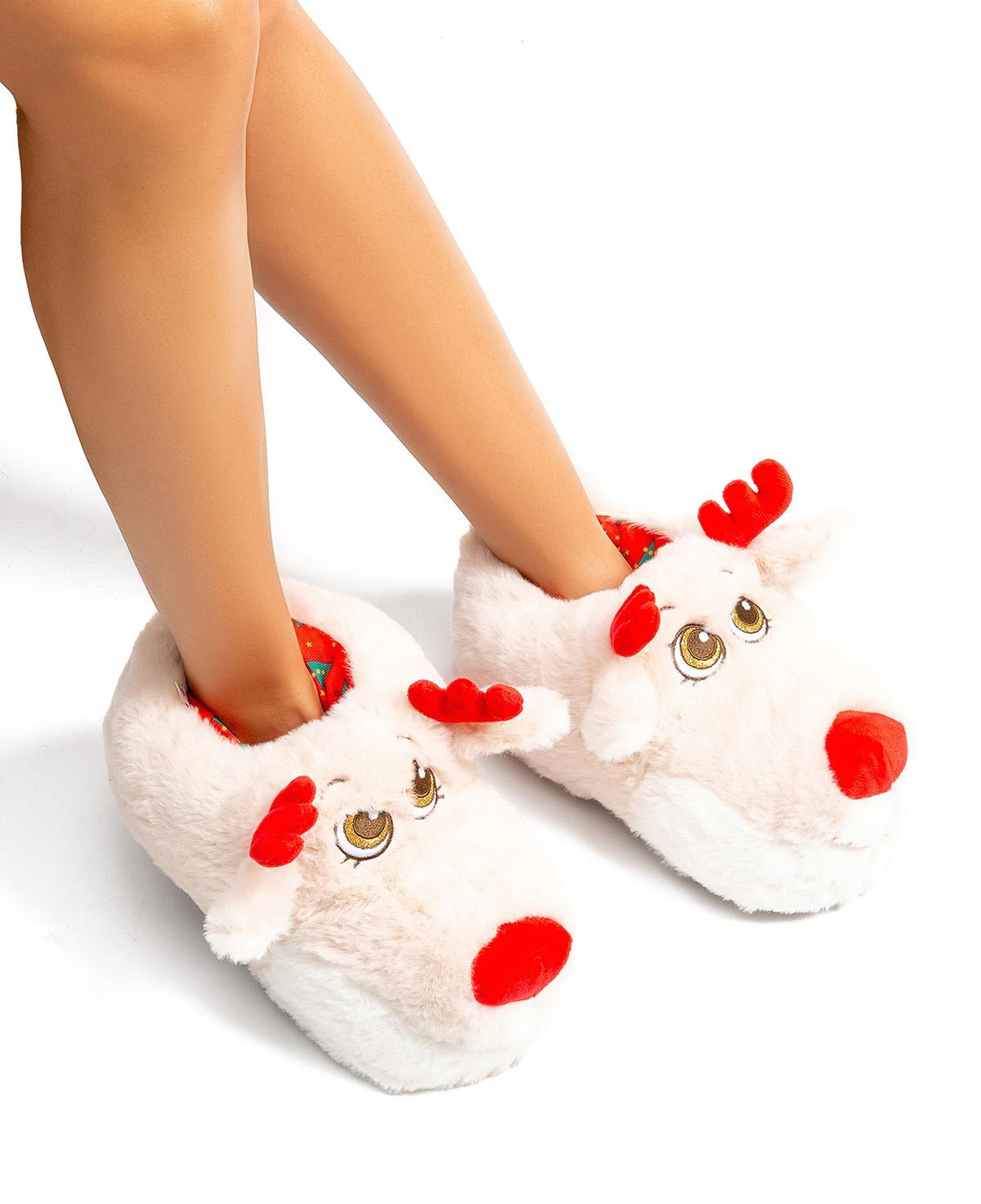 Betty Kadın Hayvanlı Panduf Bej 36/41
