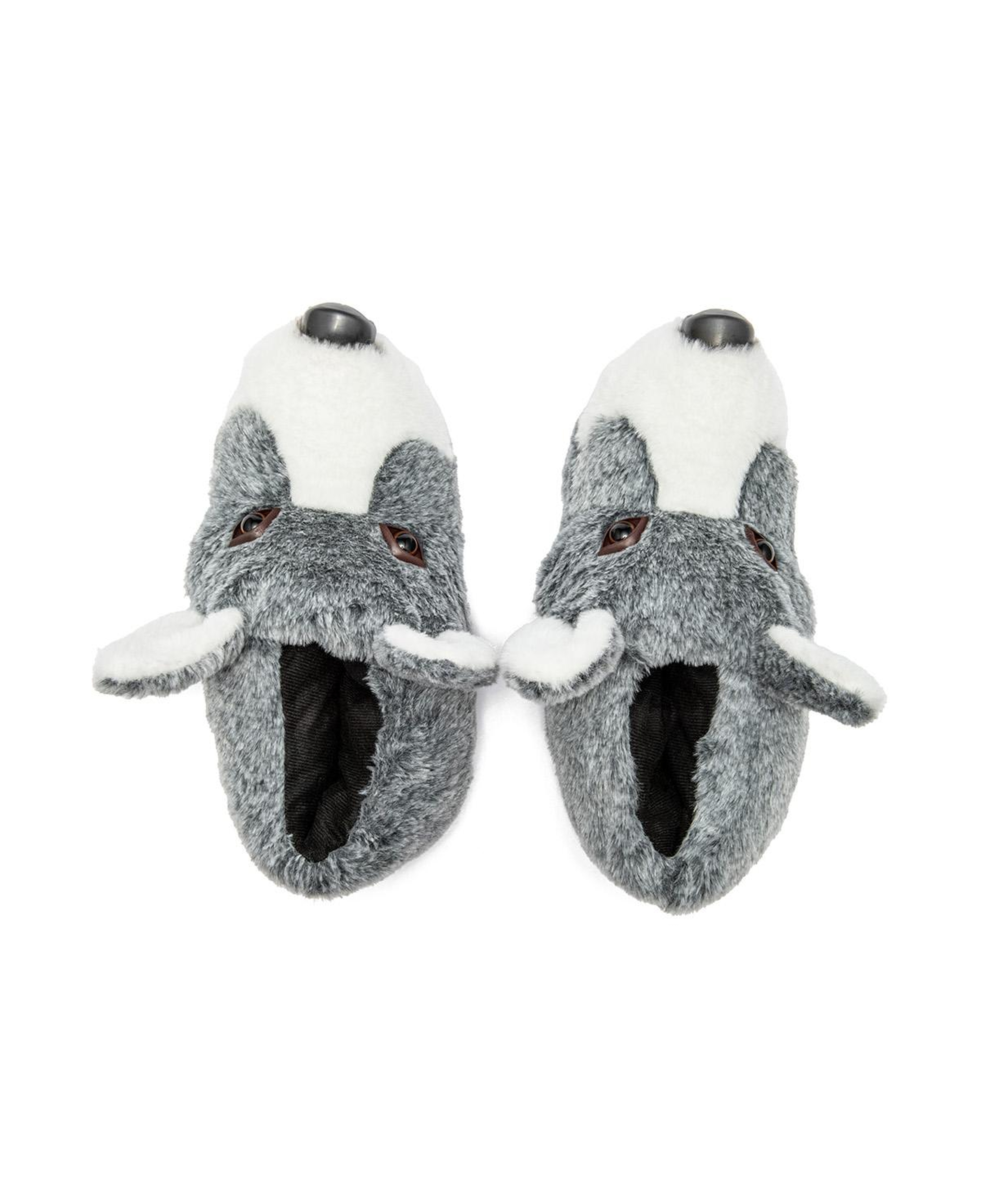 Husky Erkek Hayvanlı Panduf Gri 41/46
