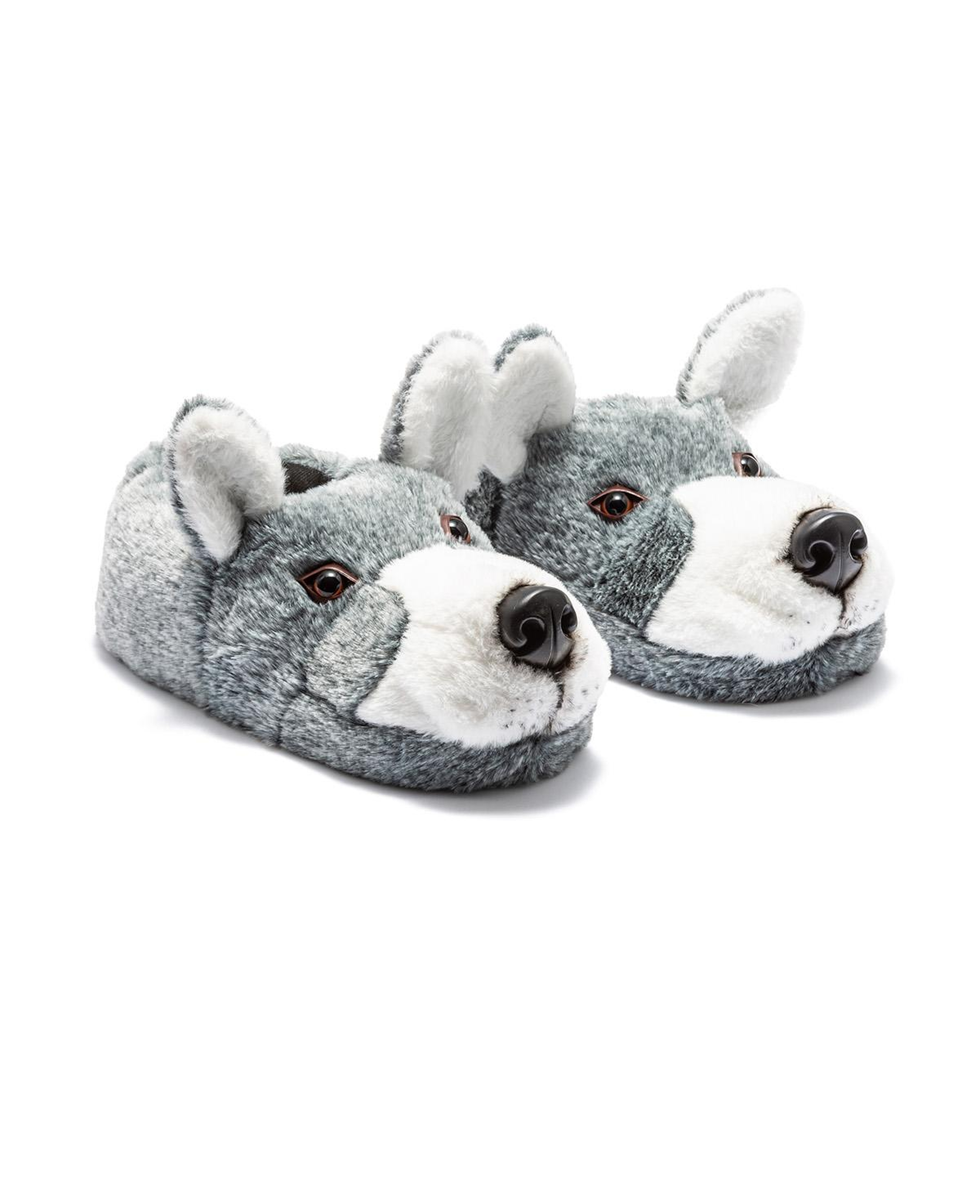 Husky Erkek Hayvanlı Panduf Gri 41/46