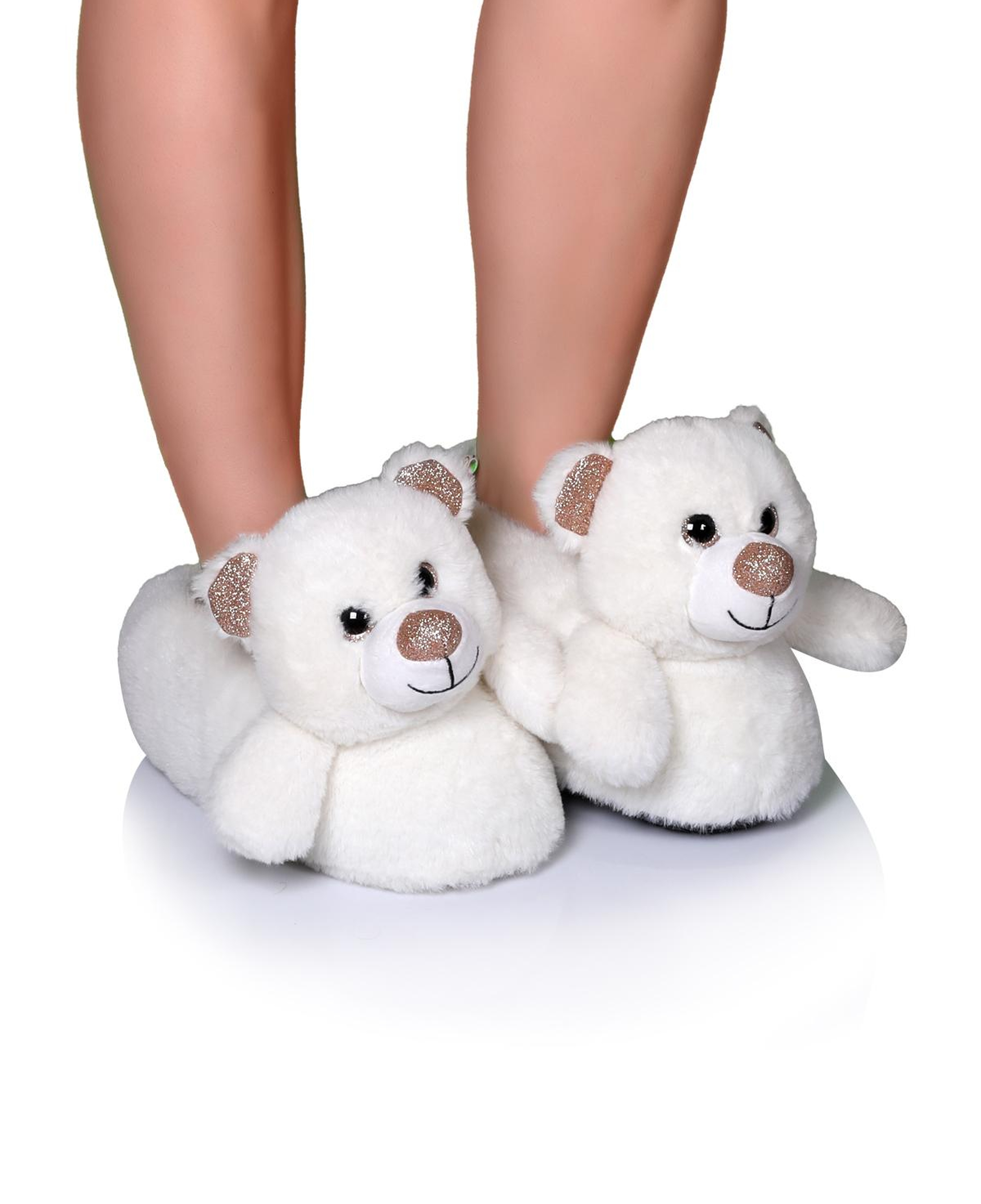Bear Kadın Hayvanlı Panduf Beyaz 36/41