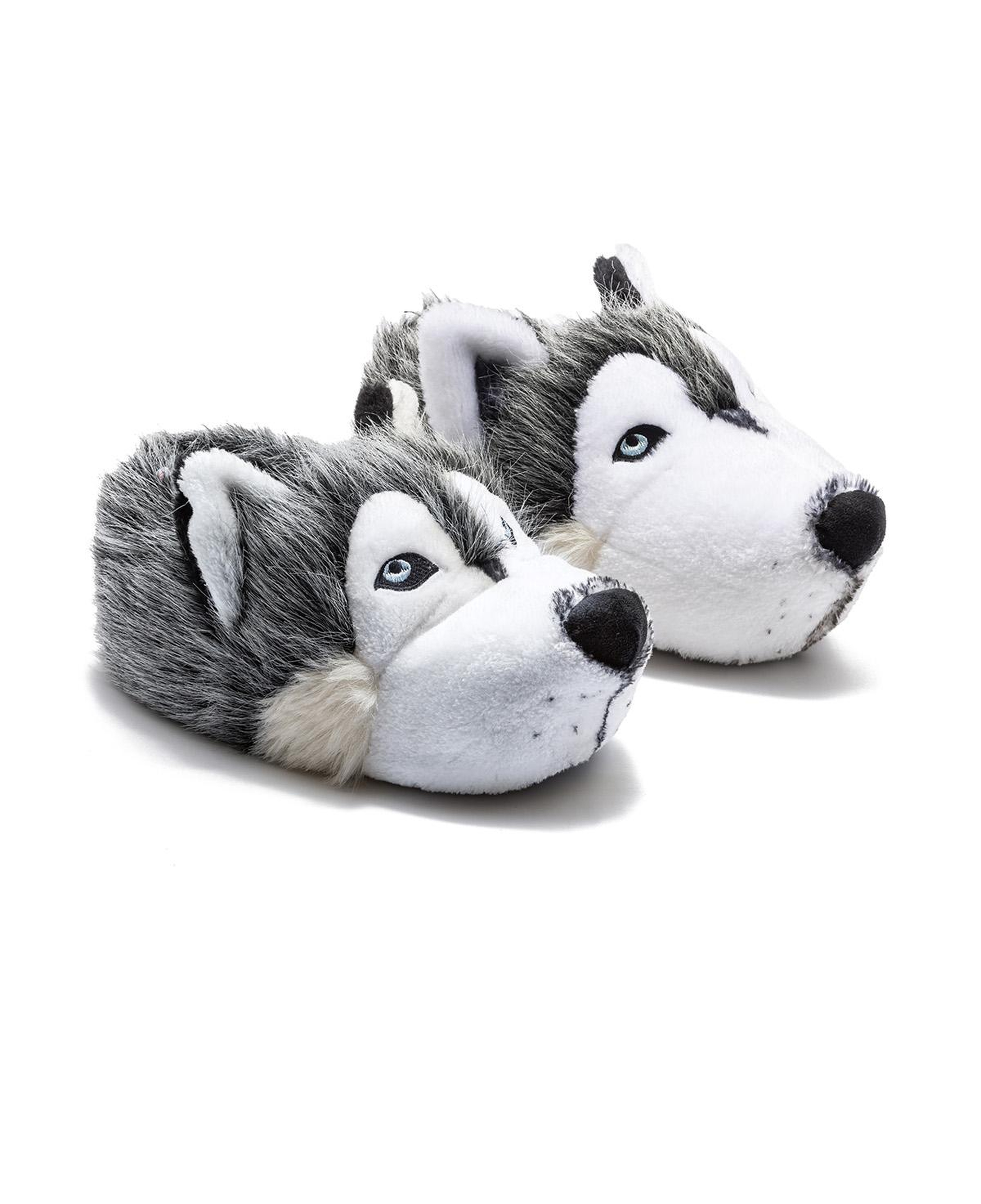Husky Kadın, Garson Boy Hayvanlı Panduf Gri 36/41