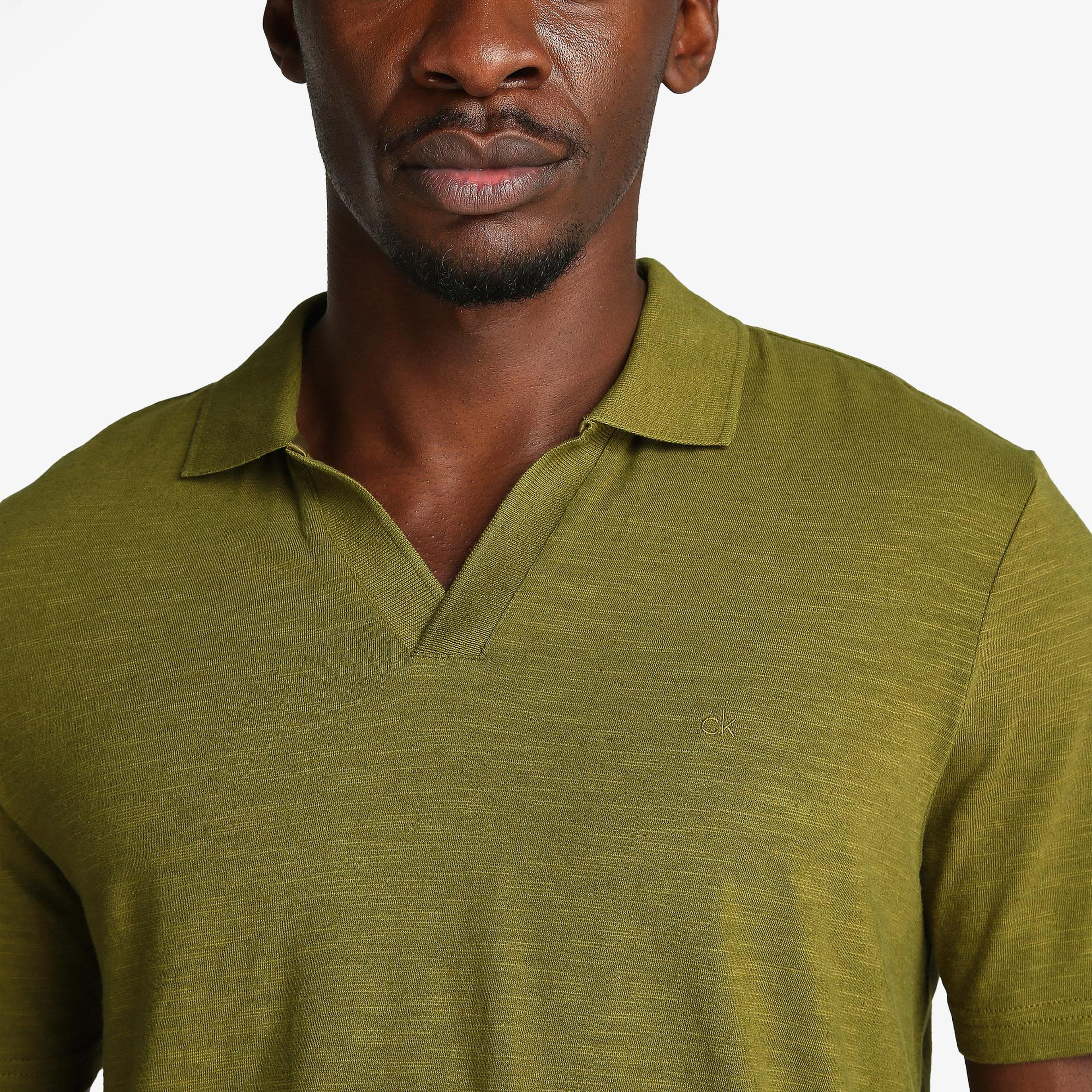 Calvin Klein Erkek Yeşil Polo