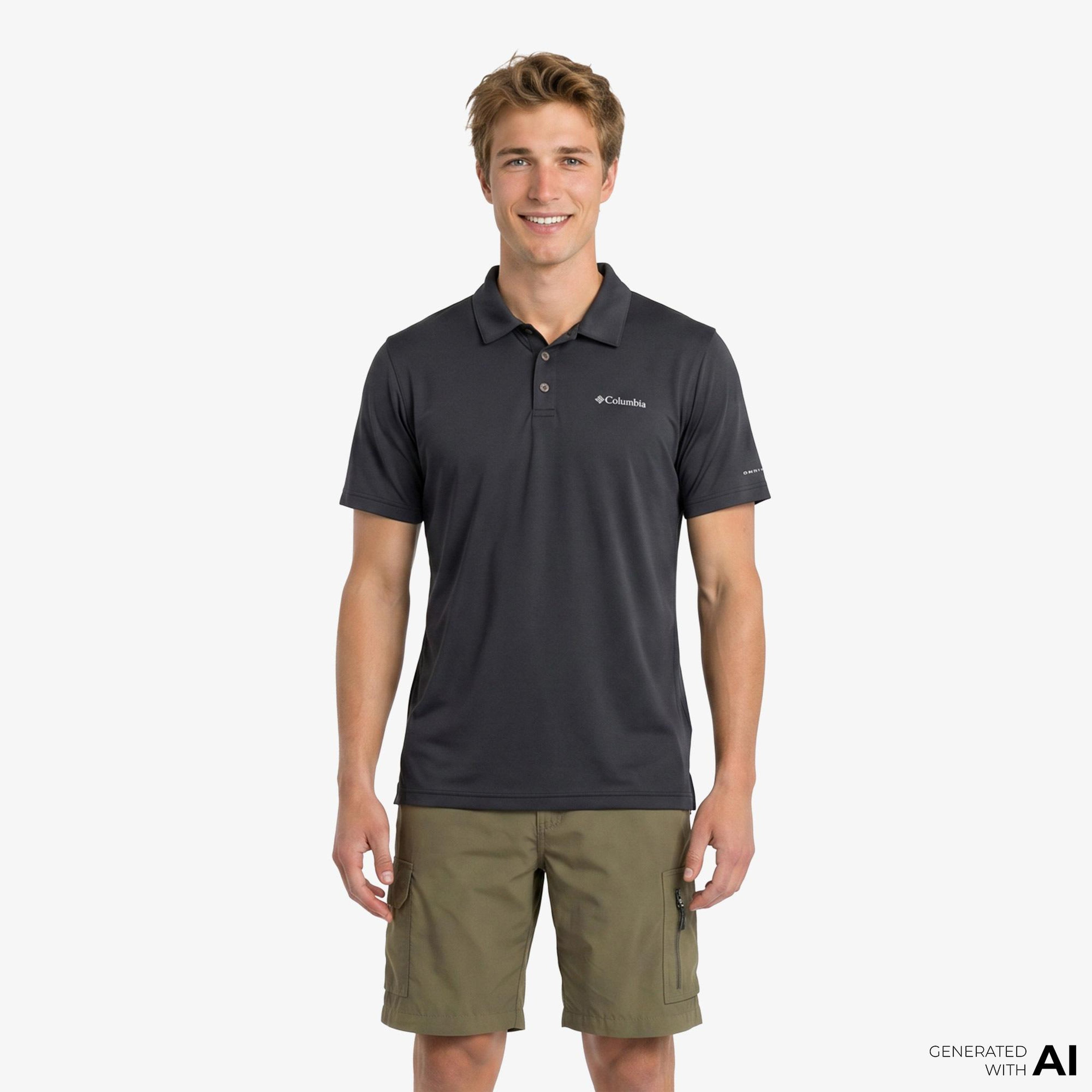 Columbia Tech Trail Utility Erkek Siyah Polo