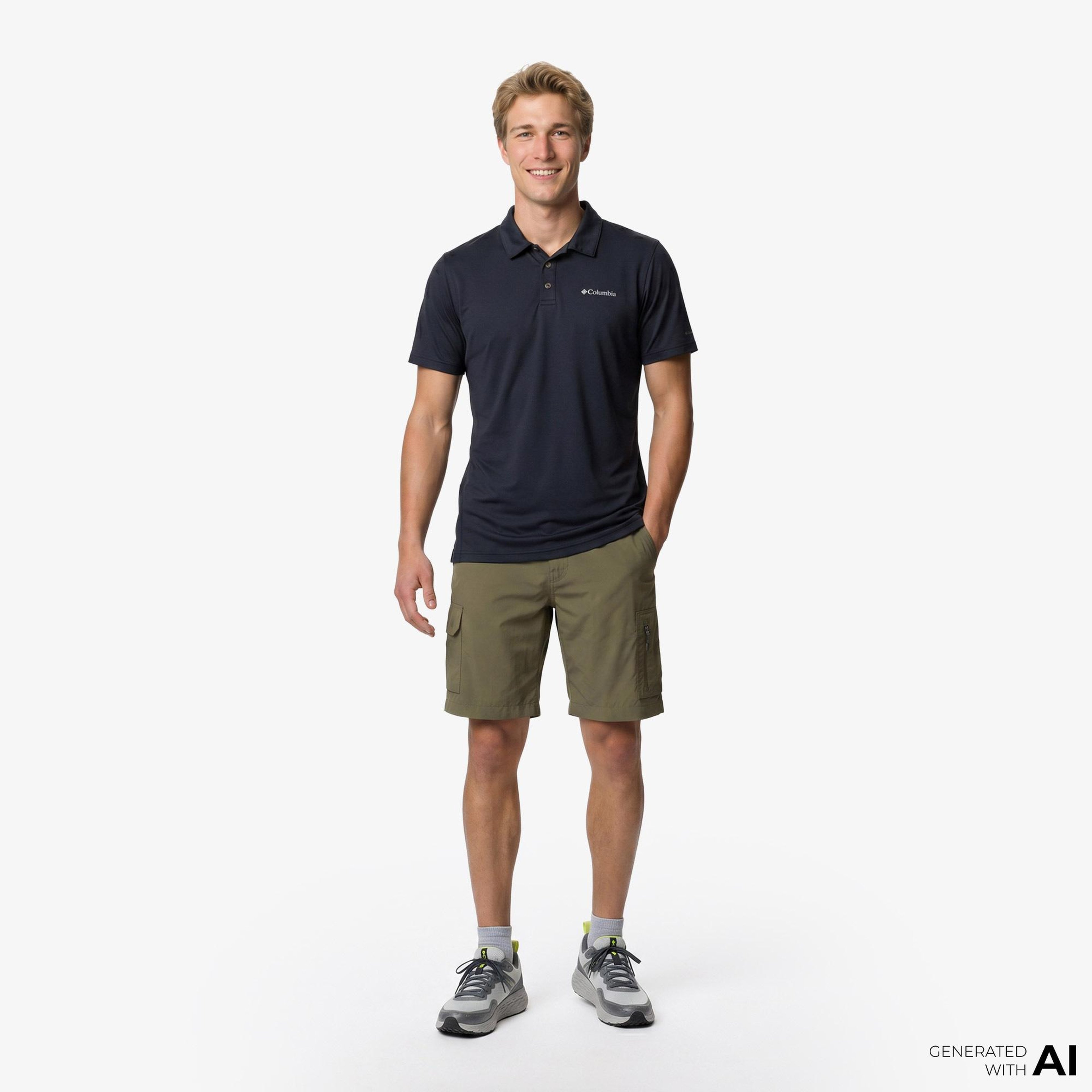Columbia Tech Trail Utility Erkek Siyah Polo