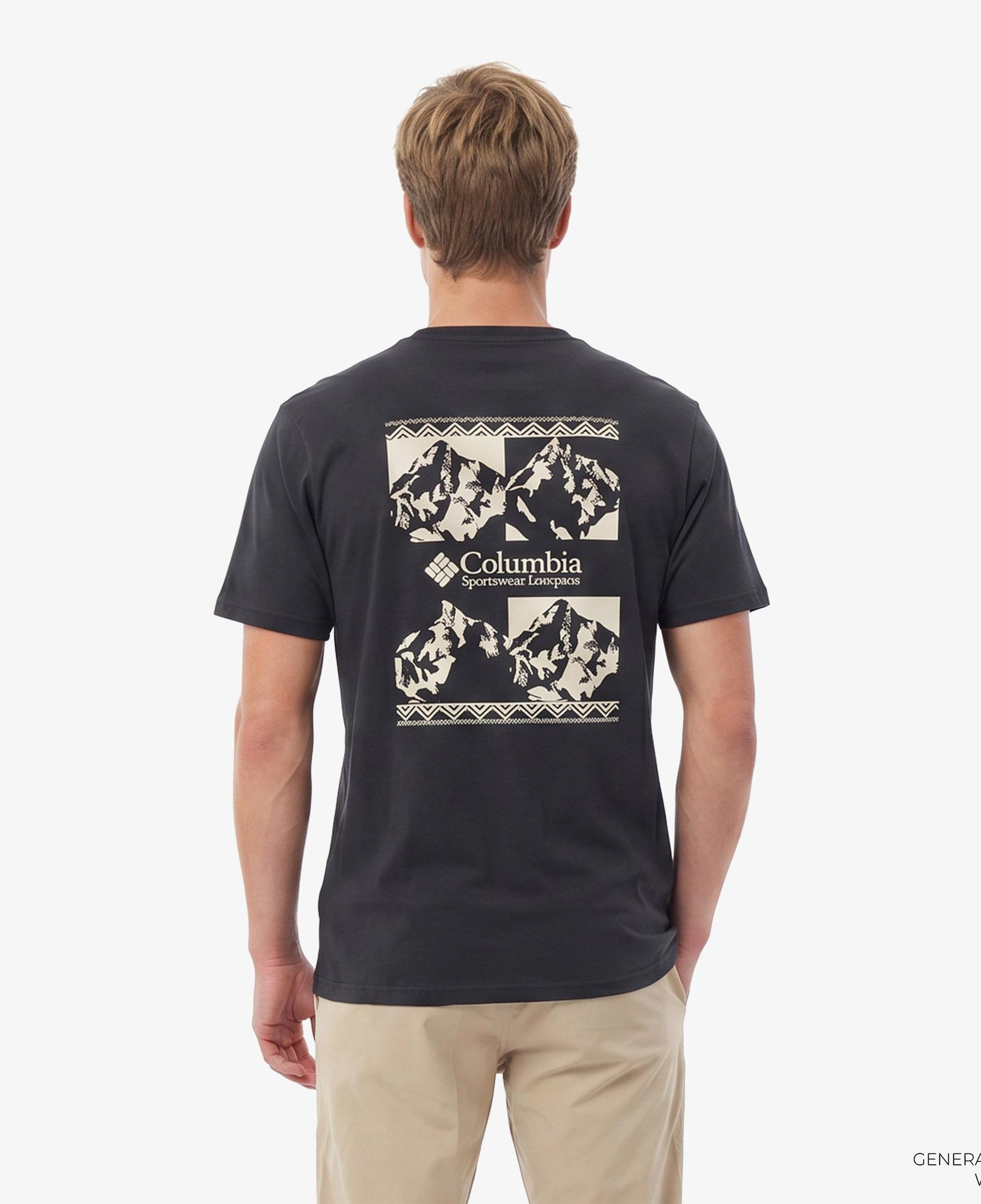 Columbia Repeated Peaks Erkek Gri T-Shirt