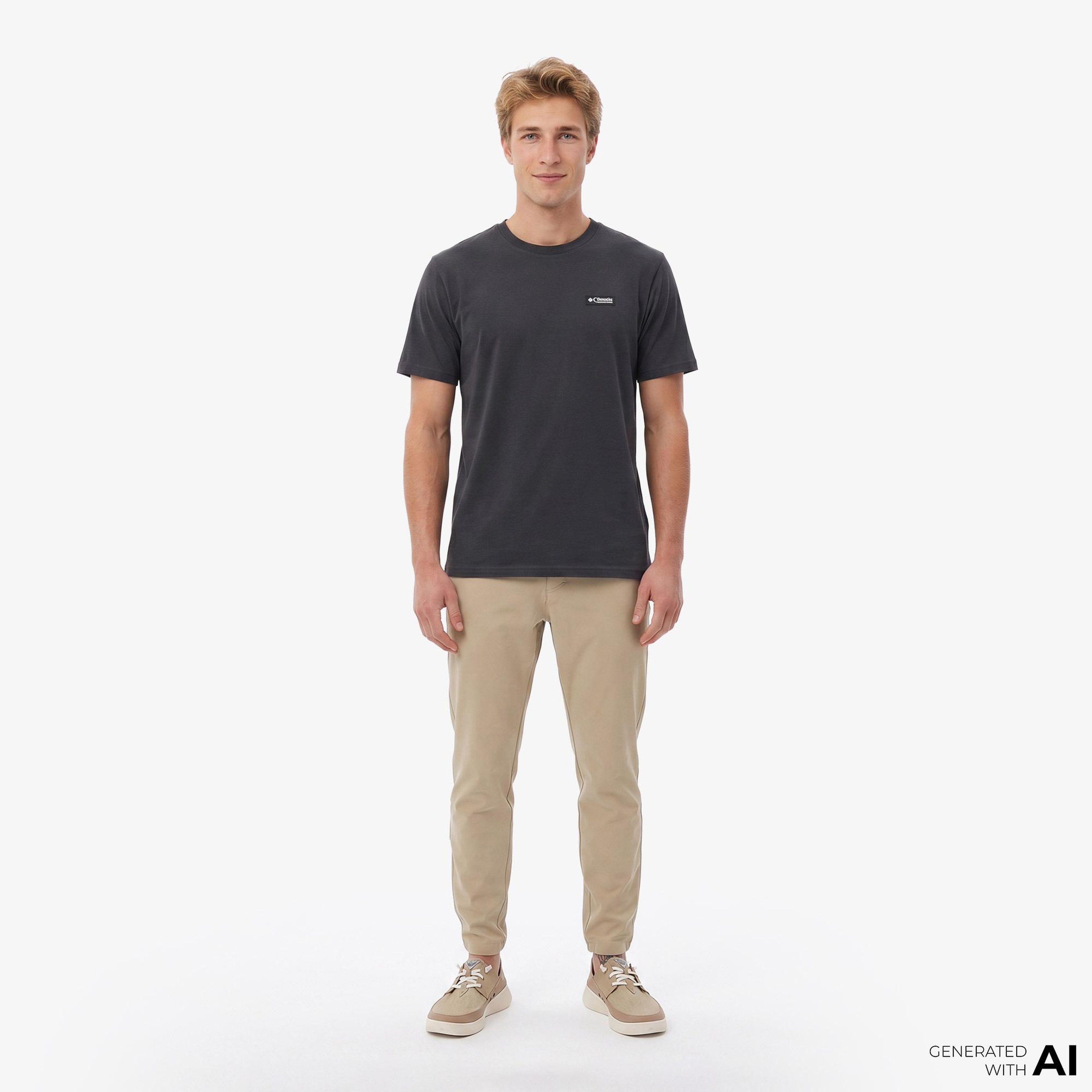 Columbia Repeated Peaks Erkek Gri T-Shirt