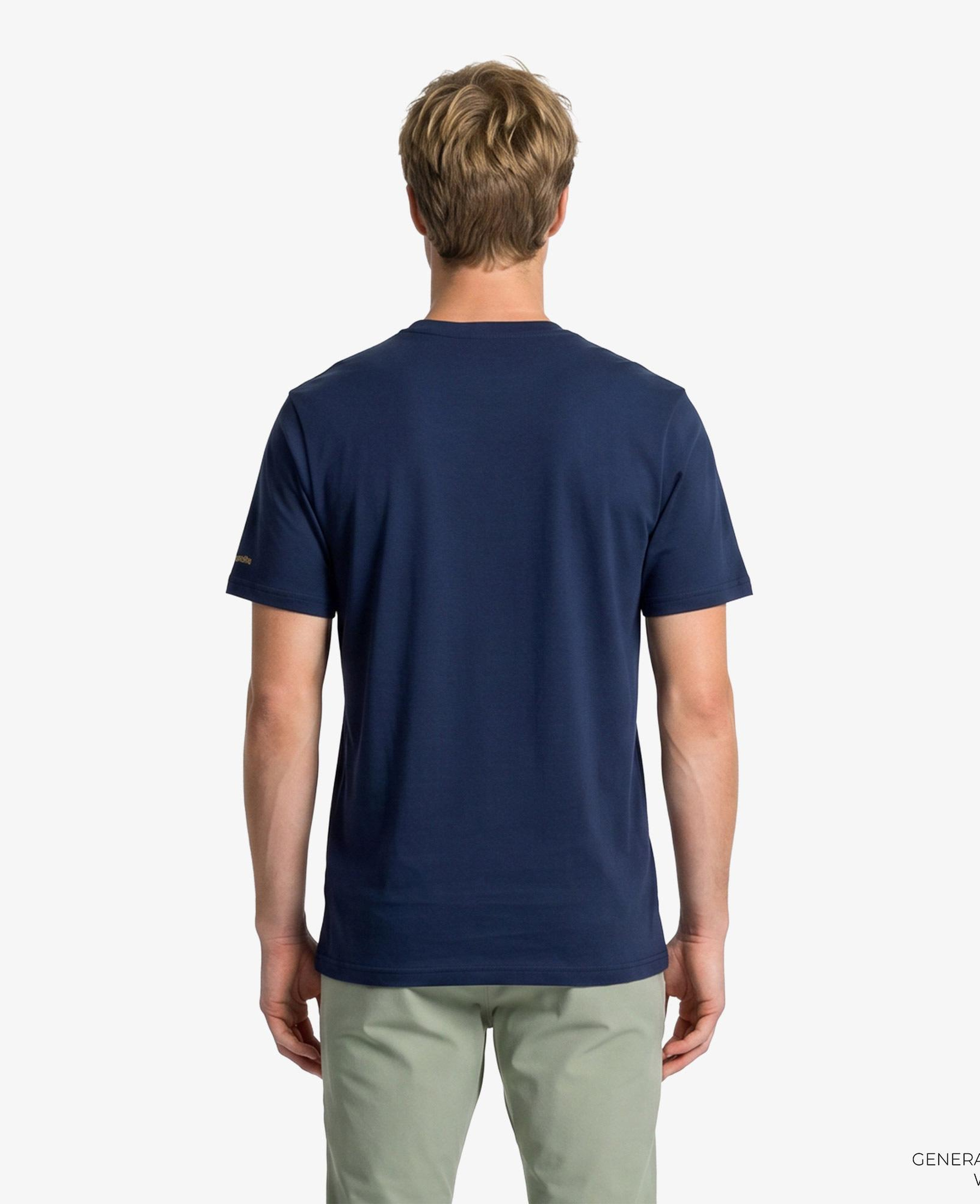 Columbia Button Stamp Scripted Erkek Lacivert T-Shirt