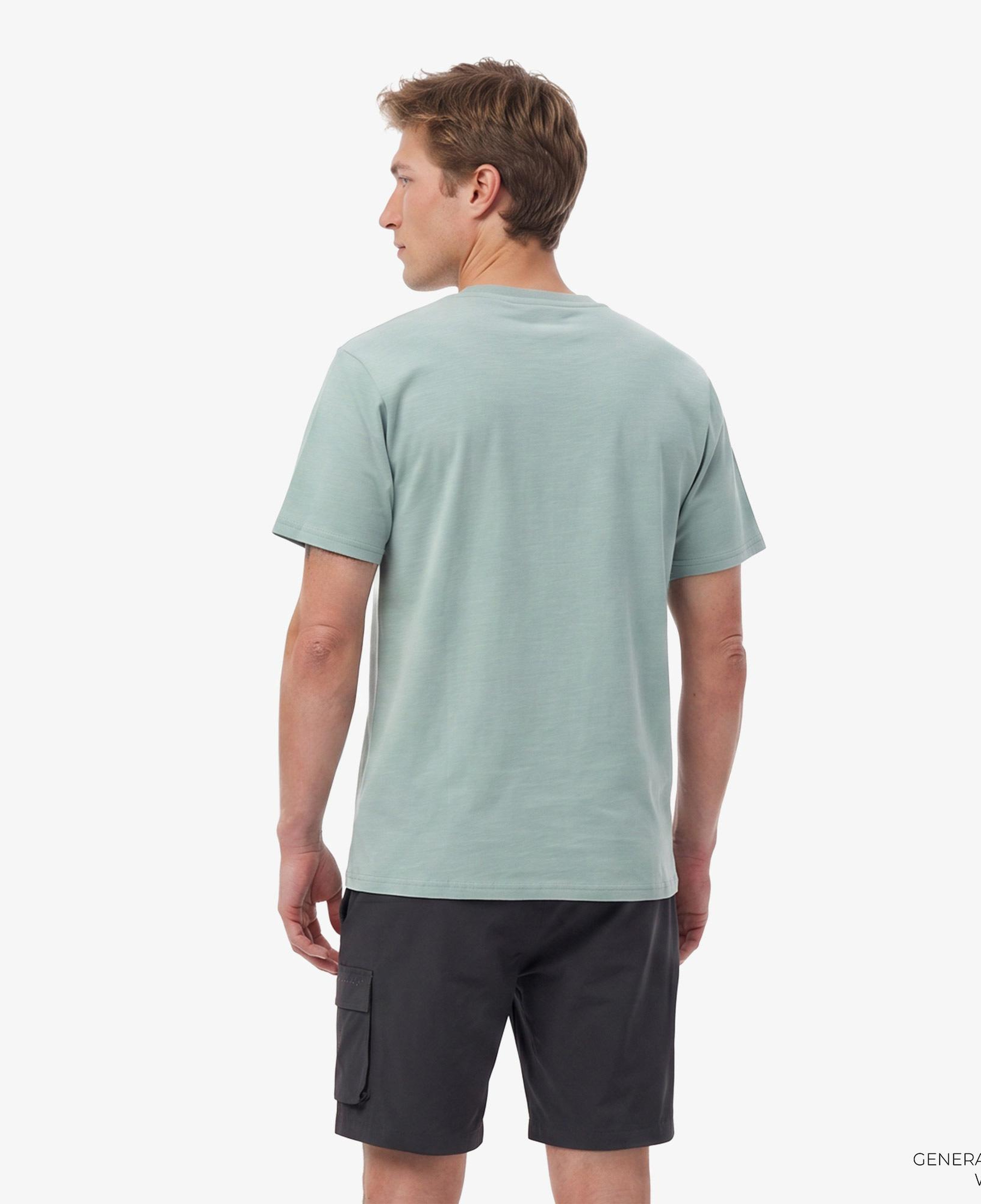 Columbia Silicon Print Erkek Mavi T-Shirt
