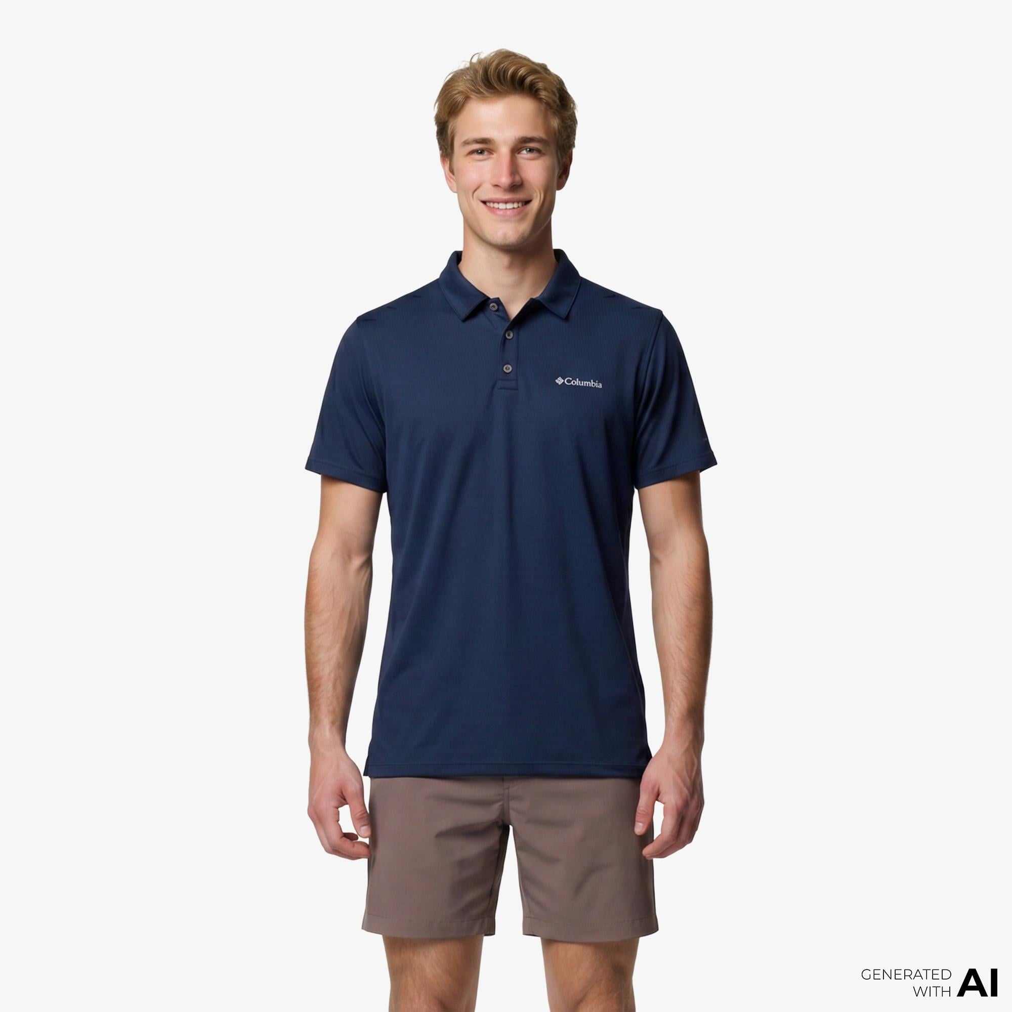 Columbia Tech Trail Utility Erkek Lacivert Polo