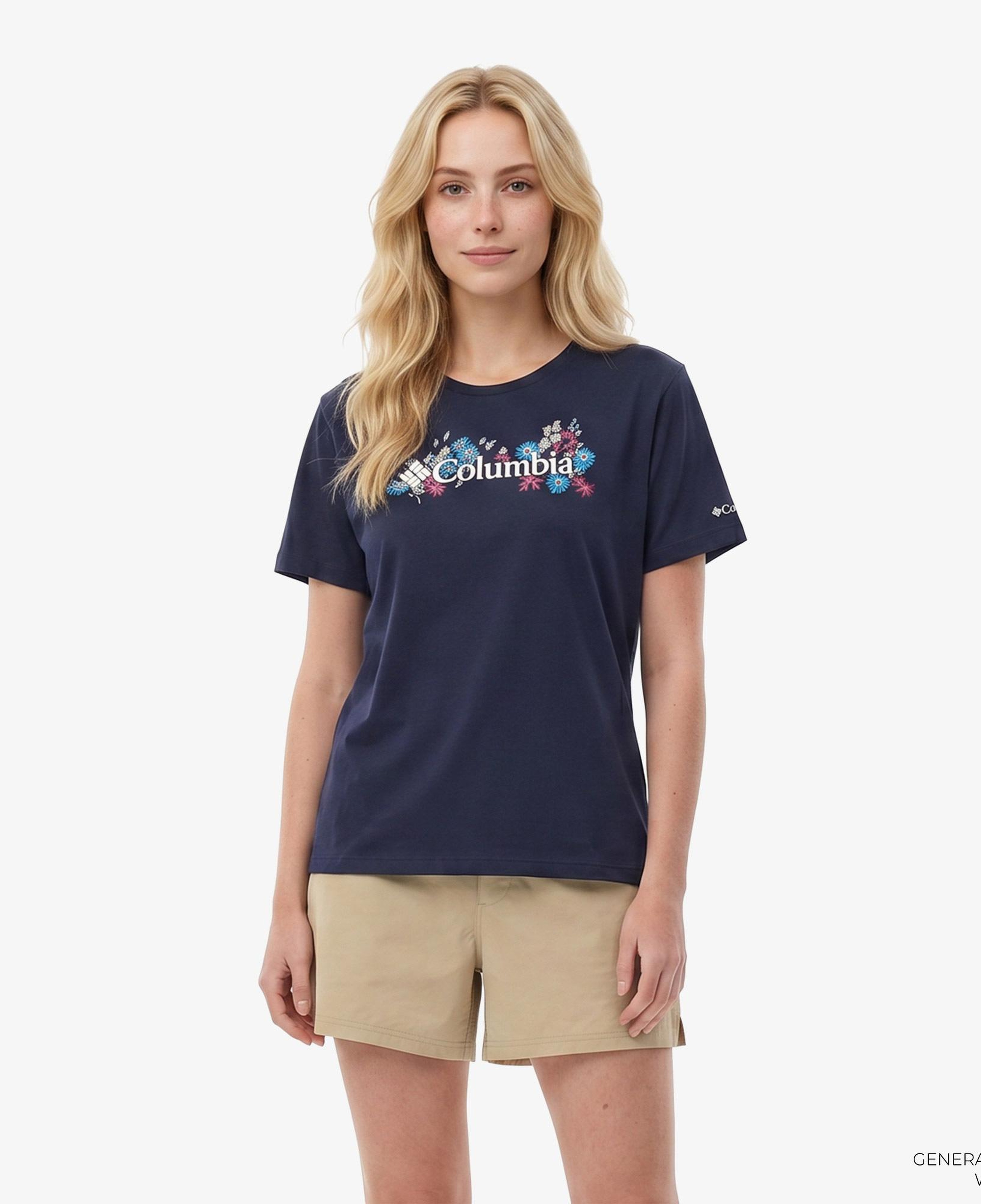 Columbia North Cascades Relaxed Kadın Lacivert T-Shirt