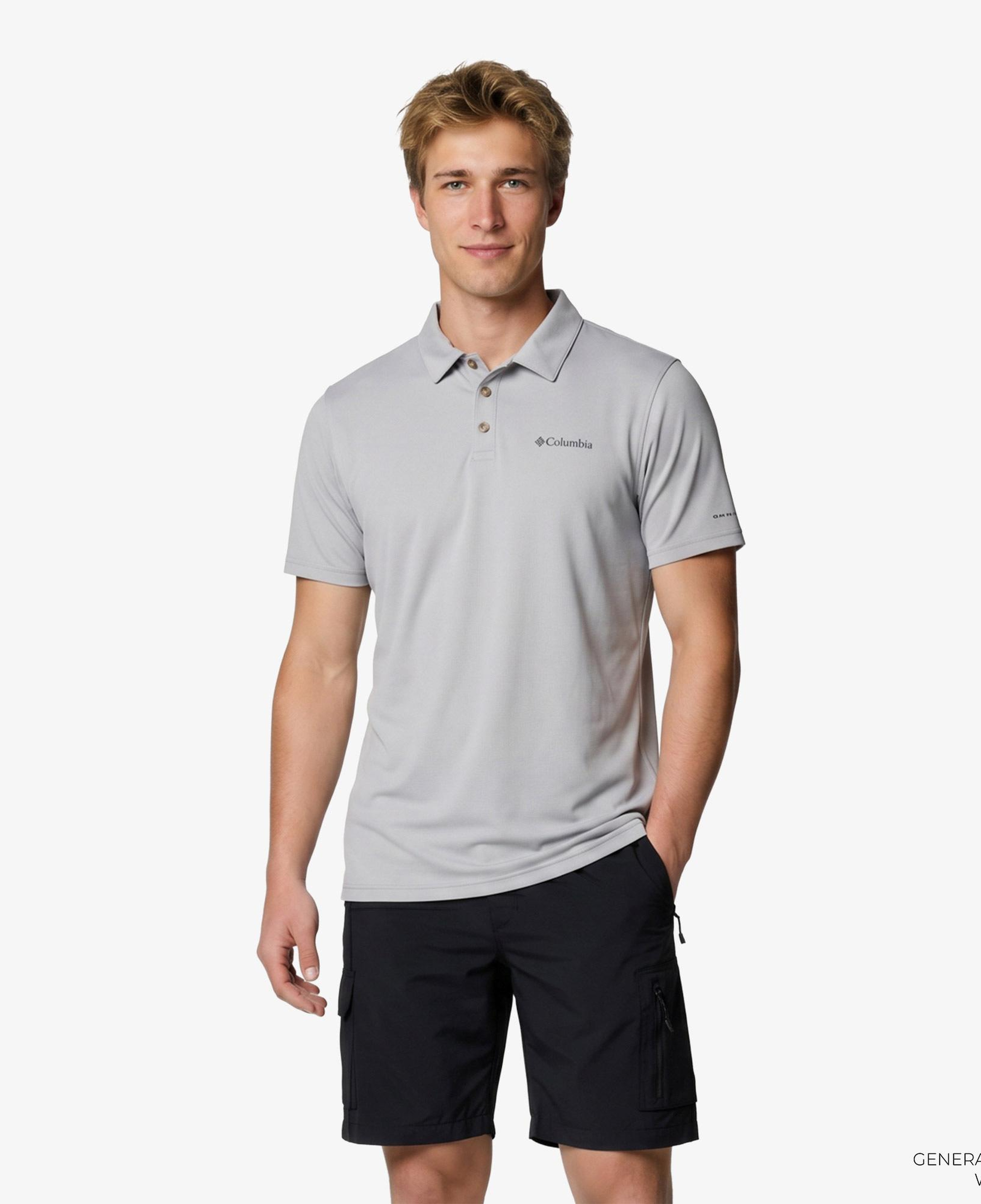 Columbia Tech Trail Utility Erkek Gri Polo