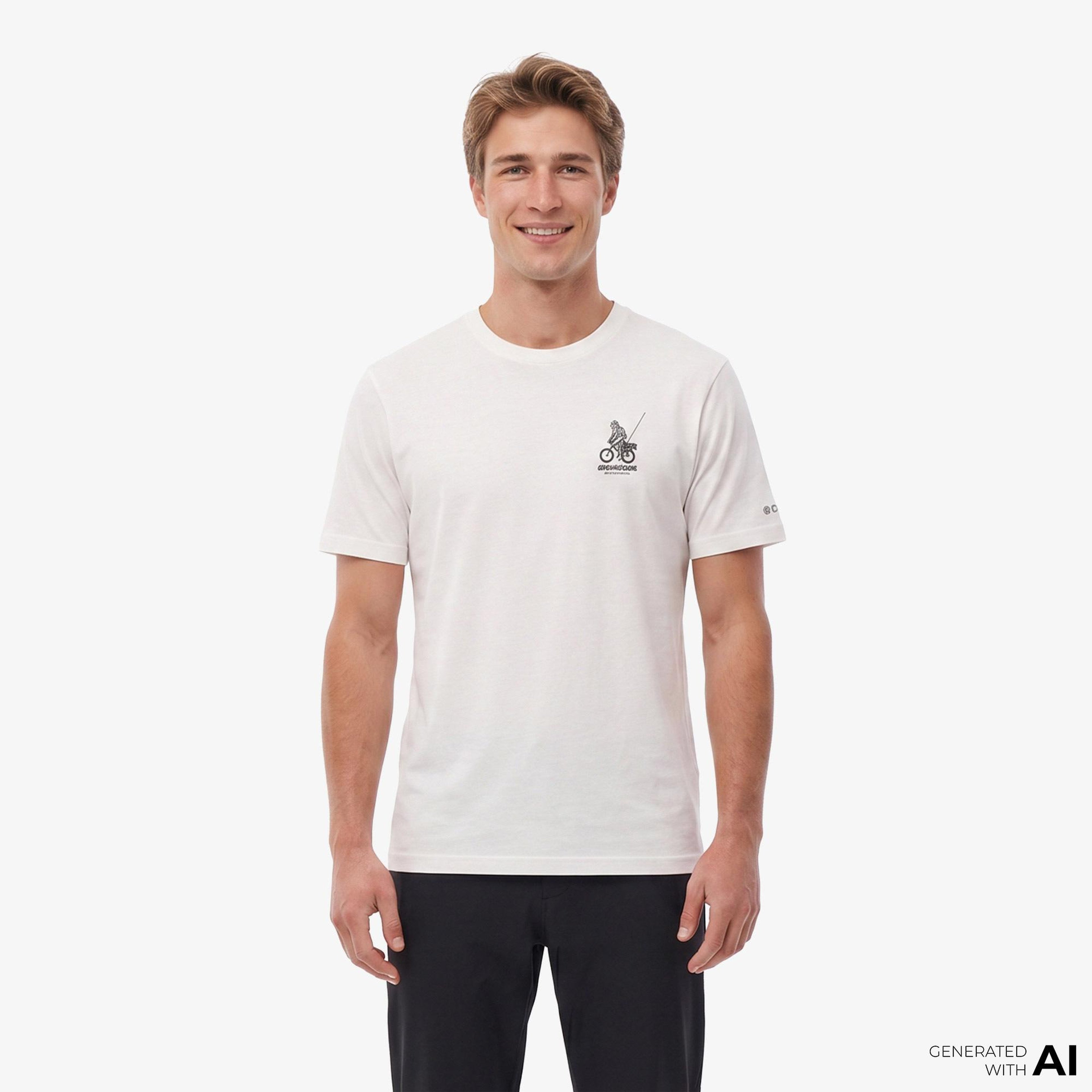 Columbia Ride Squatch Erkek Beyaz T-Shirt